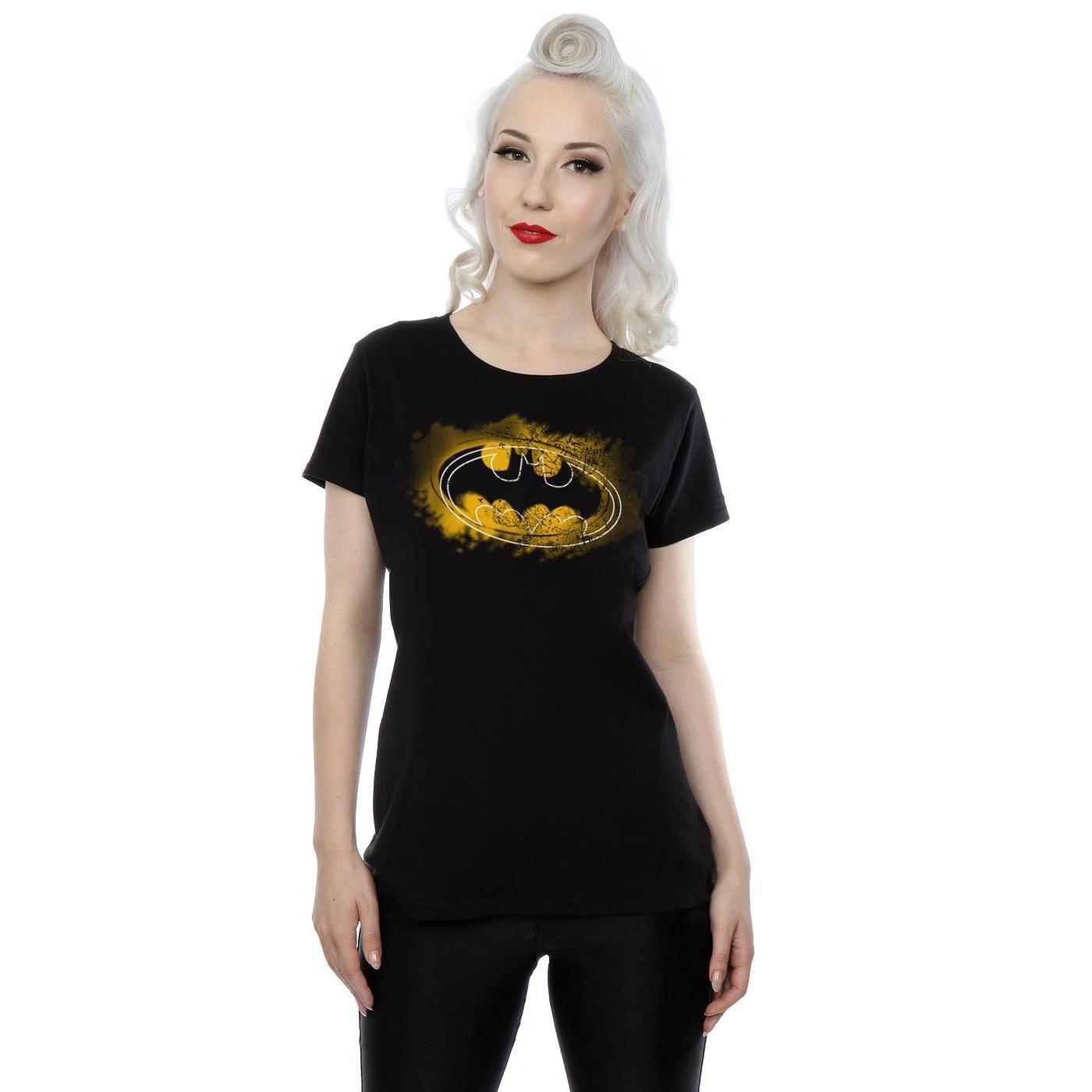 DC COMICS Batman Distressed Logo T-Shirt