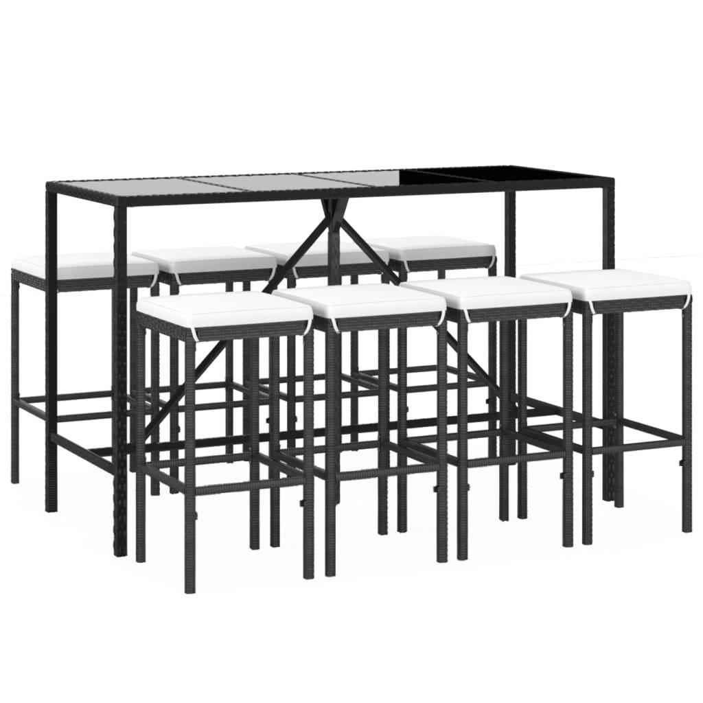 VidaXL Gartenbar set poly-rattan