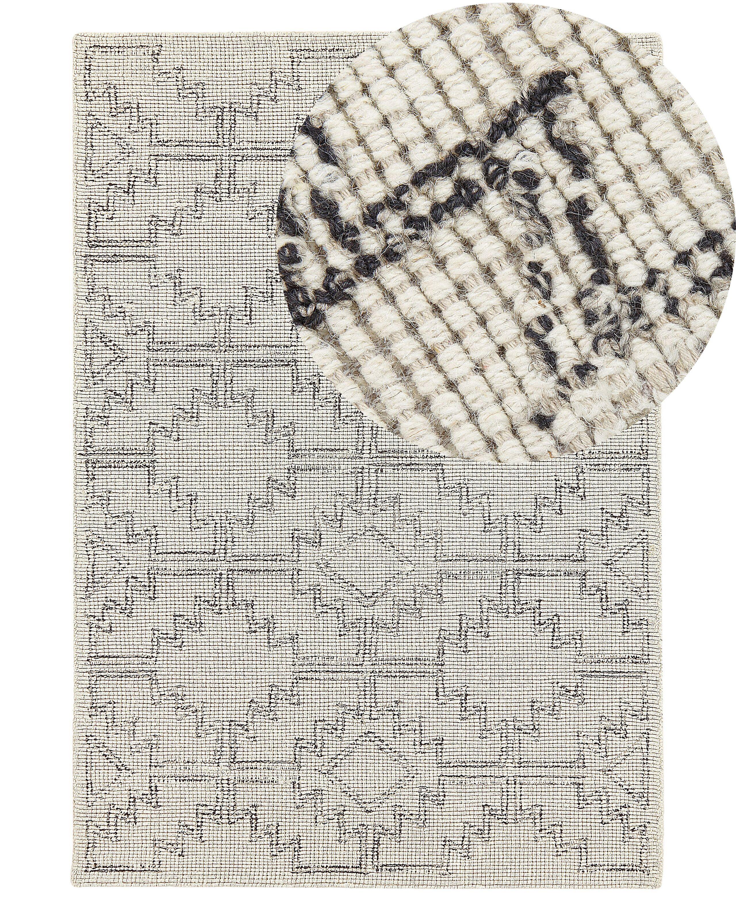 Beliani Teppich aus Wolle Boho URLA