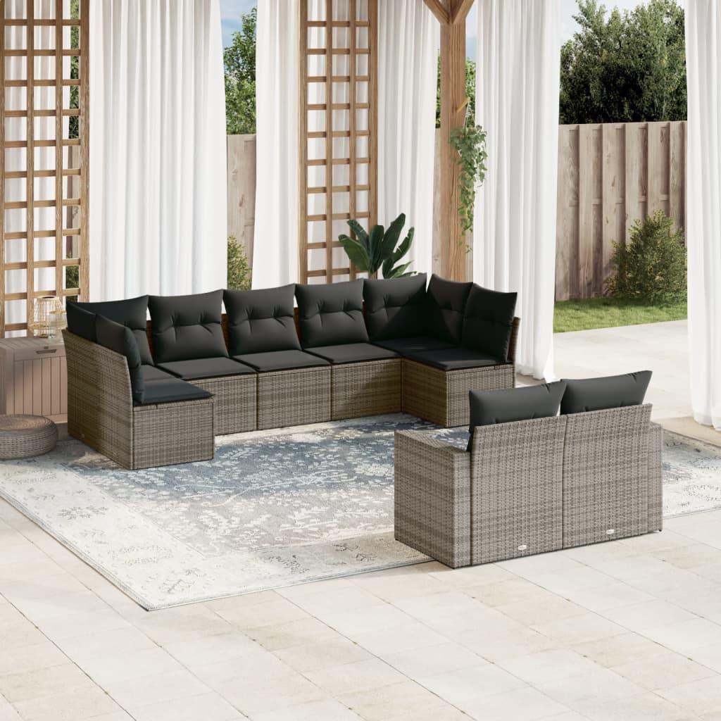 VidaXL Garten sofagarnitur poly-rattan