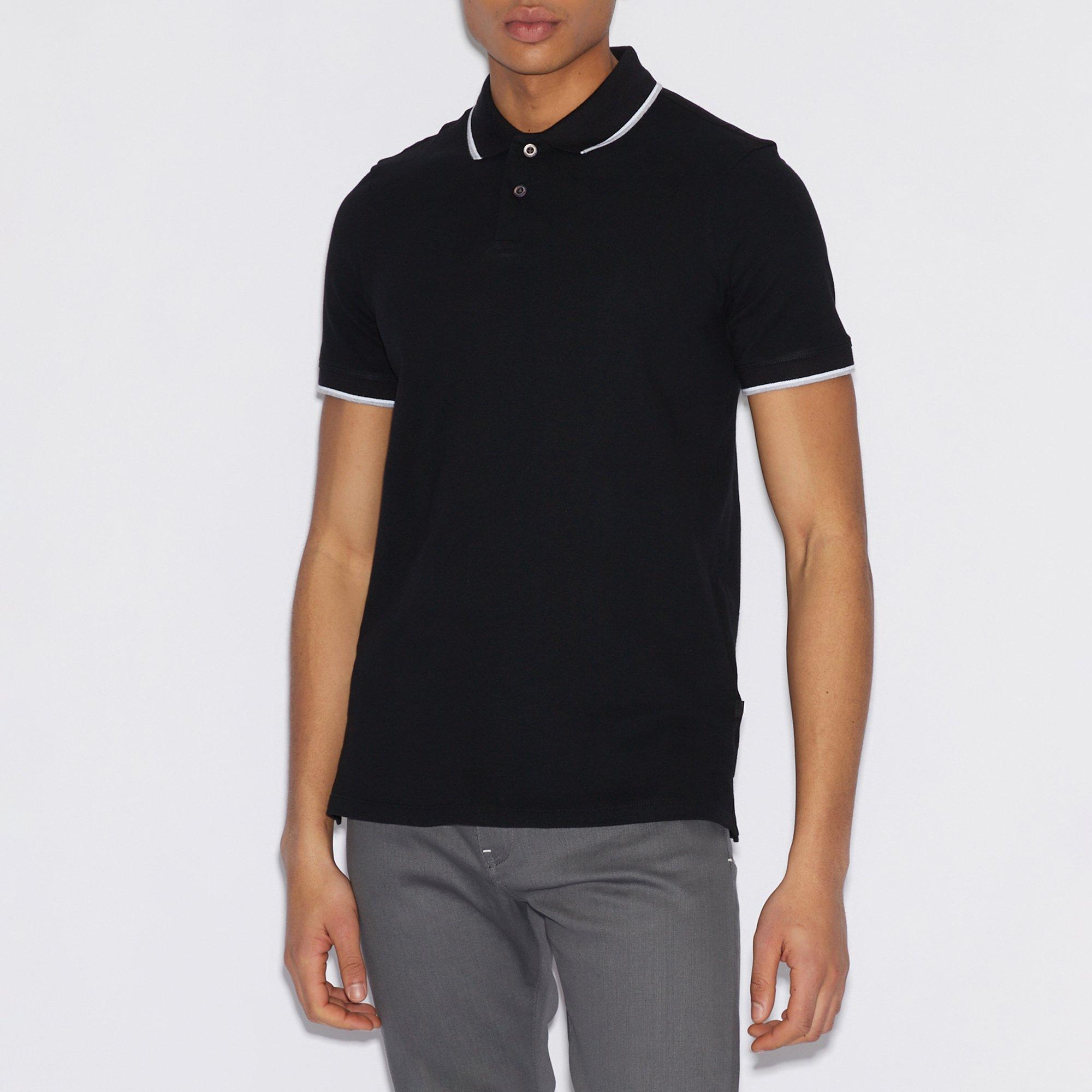 Armani Exchange Modern Fit Kurzarm Poloshirt