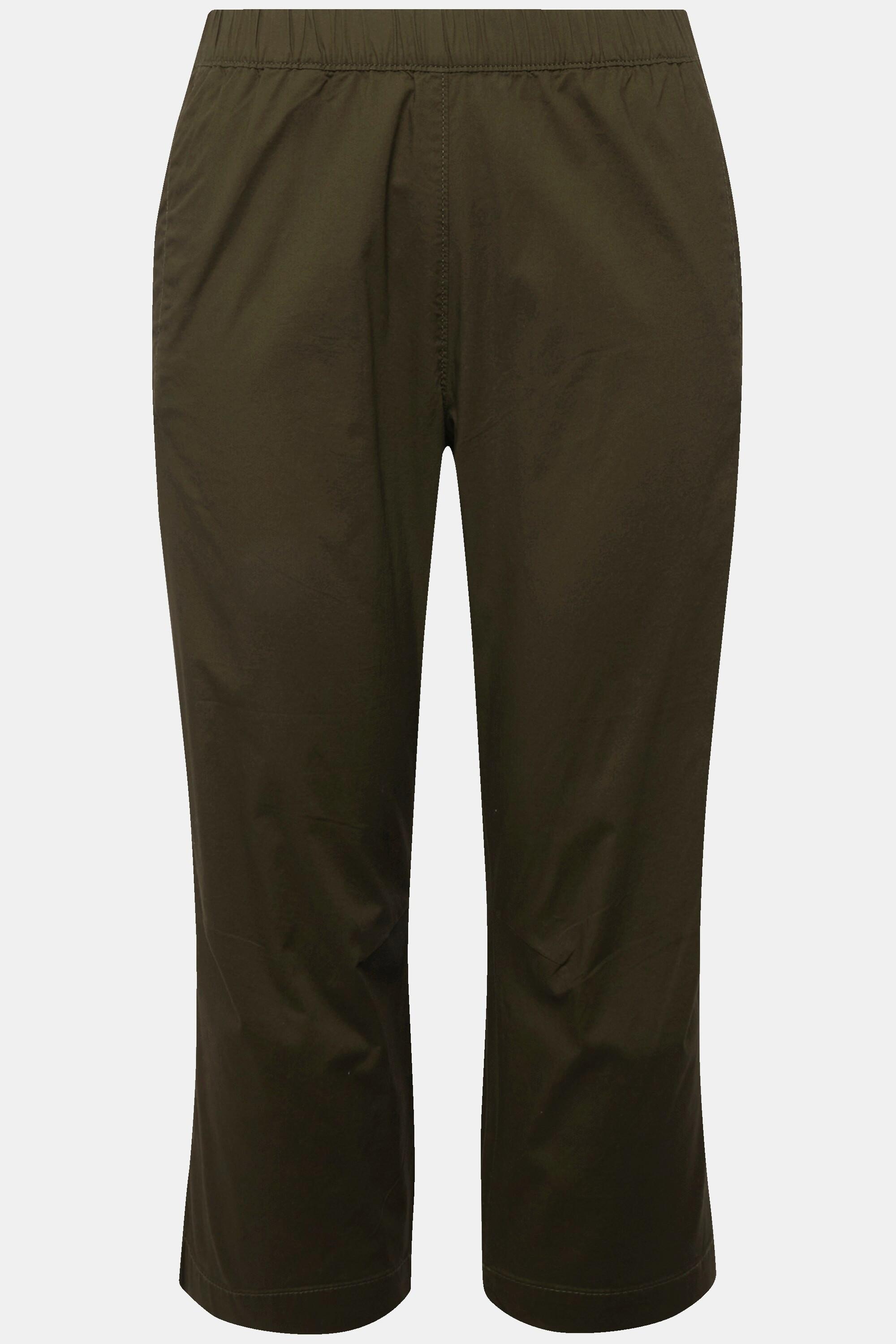 Ulla Popken 7/8-Hose Ruby mit geformtem Knie und geradem Bein