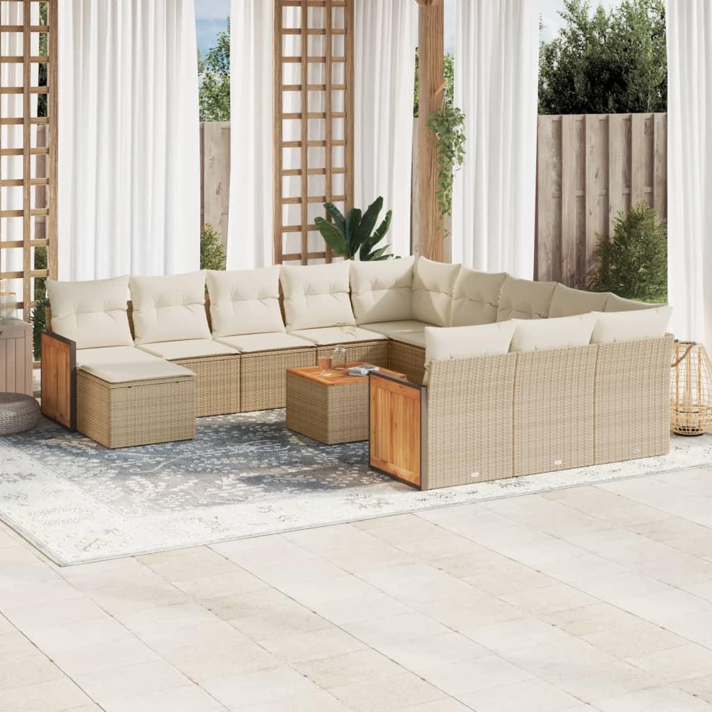VidaXL Garten sofagarnitur poly-rattan