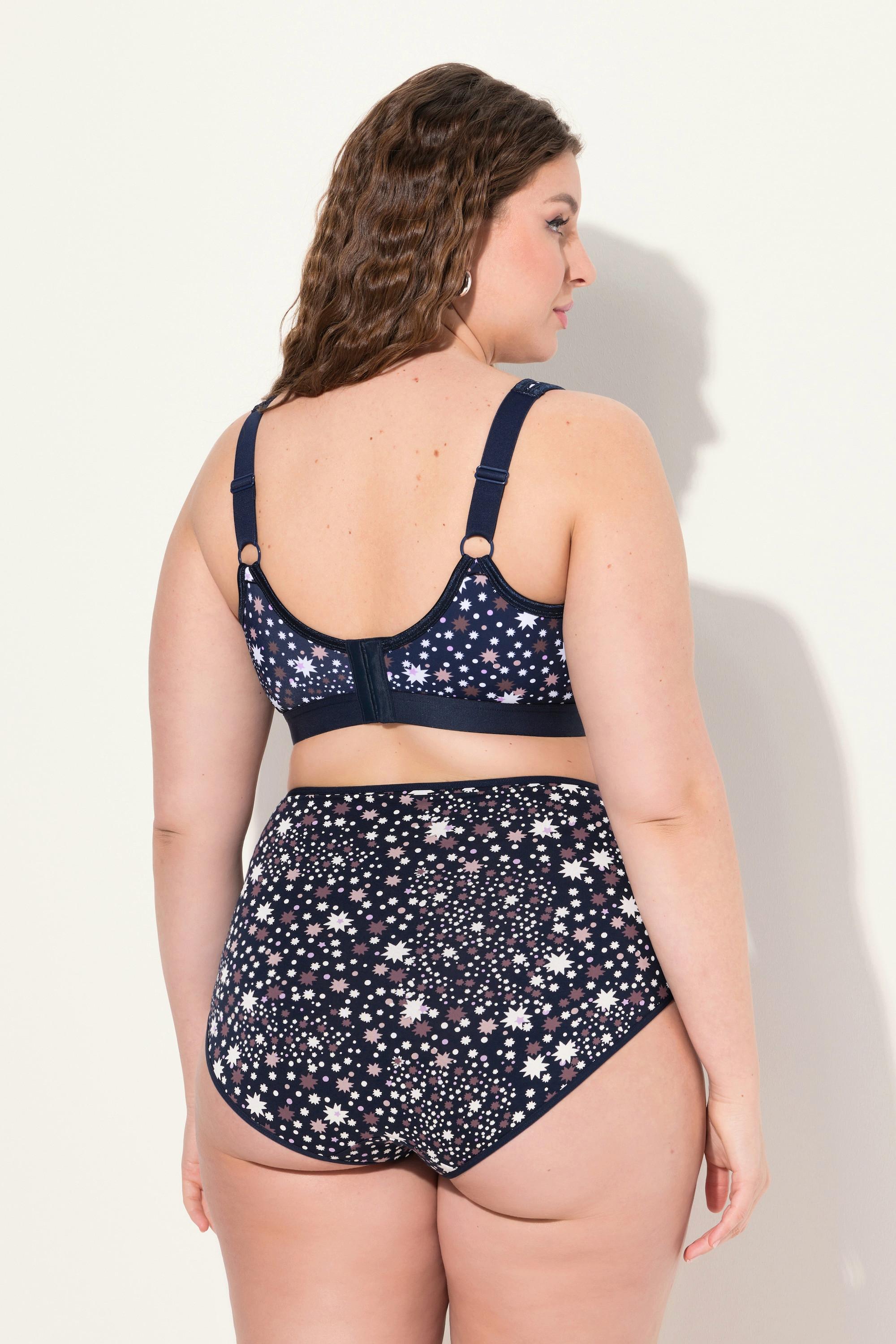 Ulla Popken Minimizer, Sterne, ohne Bügel, Cup C -D