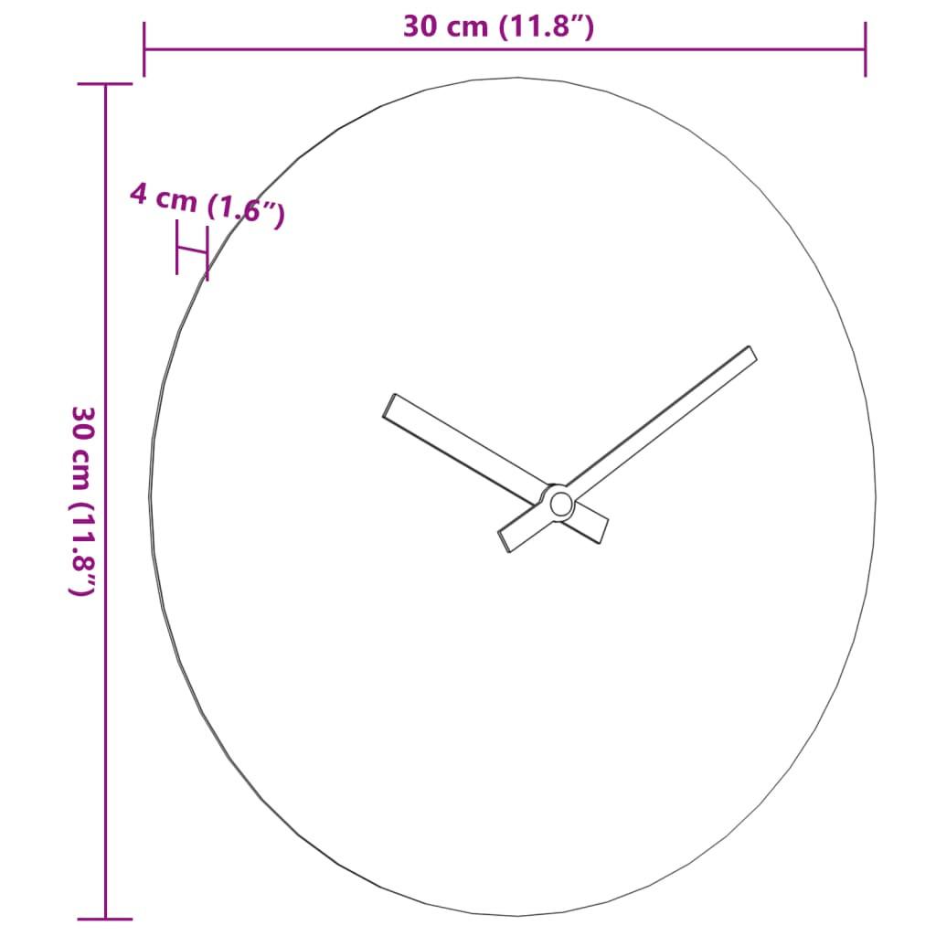 VidaXL Wanduhr holzwerkstoff
