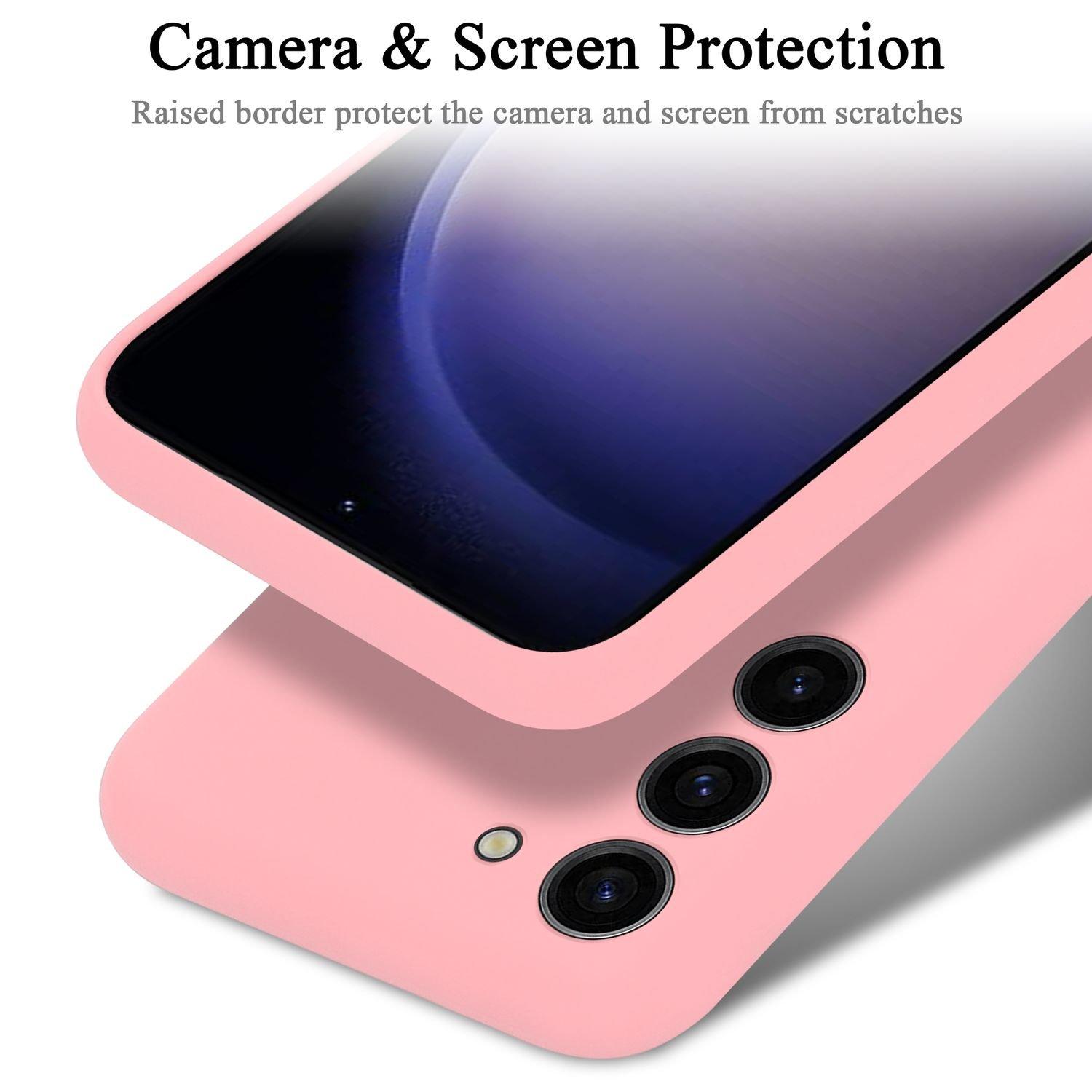 Cadorabo Hülle für Samsung Galaxy S23 PLUS in LIQUID PINK - Schutzhülle aus flexiblem TPU Silikon