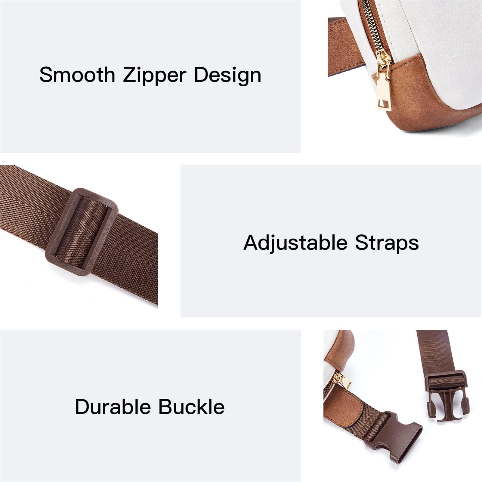 Only-bags.store Gürteltasche, PU-Leder Crossbody Tasche Umhängetasche Gürteltasche, PU-Leder Crossbody Tasche Umhängetasche