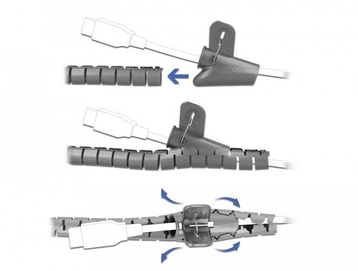 DeLock Spiroschlauch mit Einziehwerkzeug