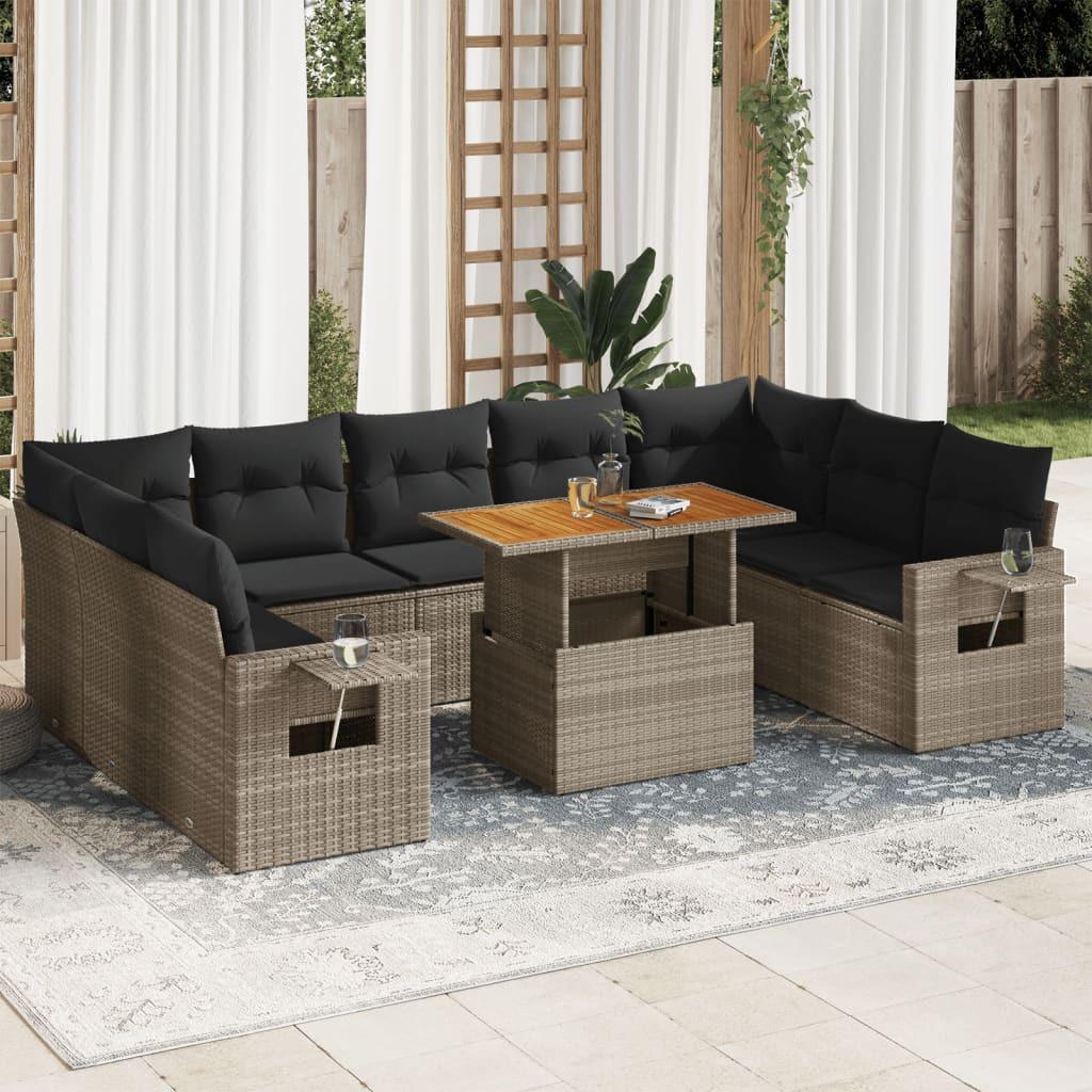 VidaXL Garten sofagarnitur poly-rattan