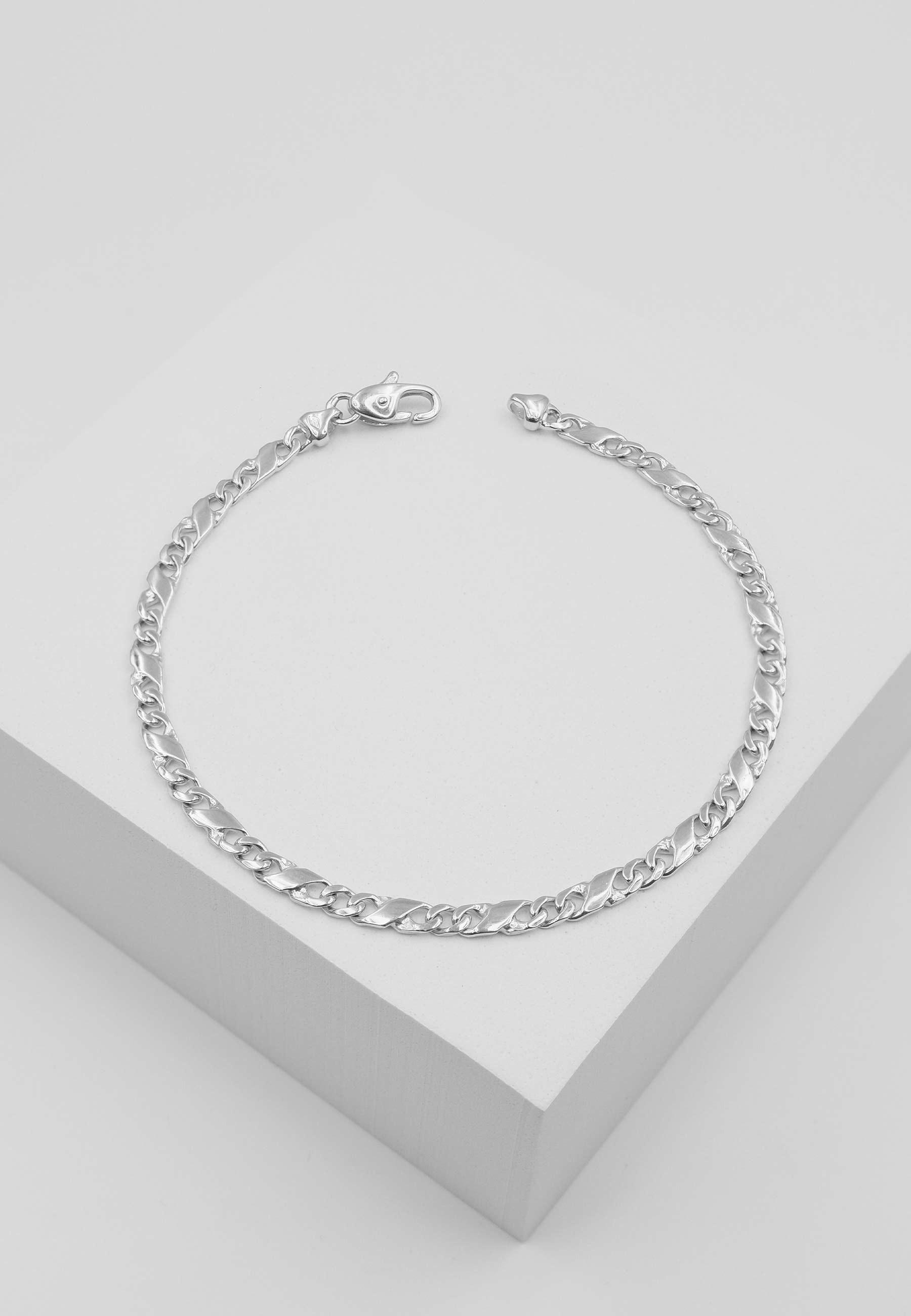 MUAU Schmuck Armband Carrera Weissgold 750, 19cm, 4mm