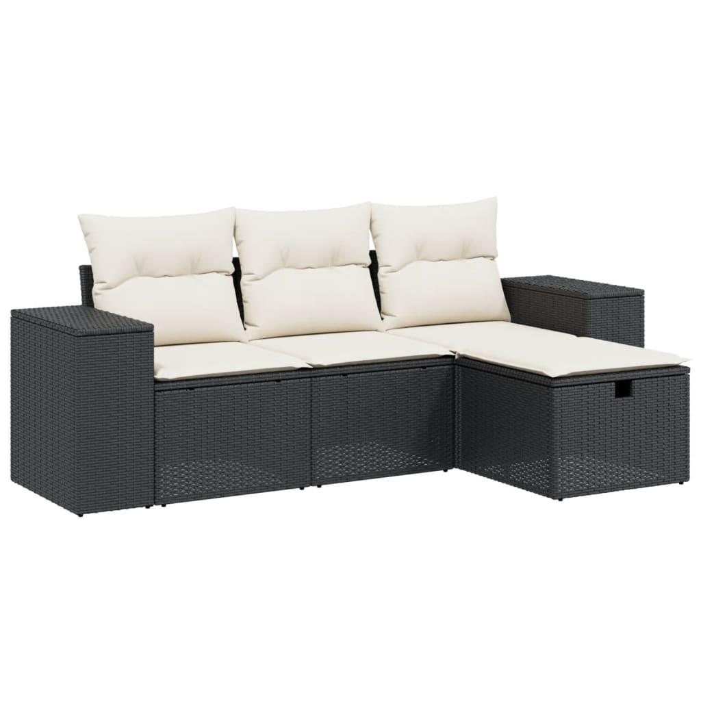 VidaXL Garten sofagarnitur poly-rattan