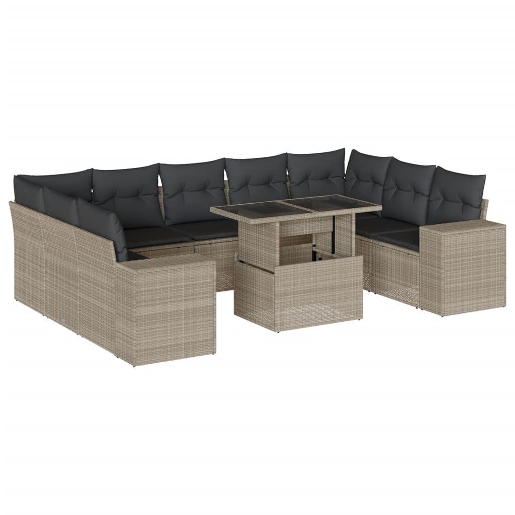 VidaXL Garten sofagarnitur poly-rattan