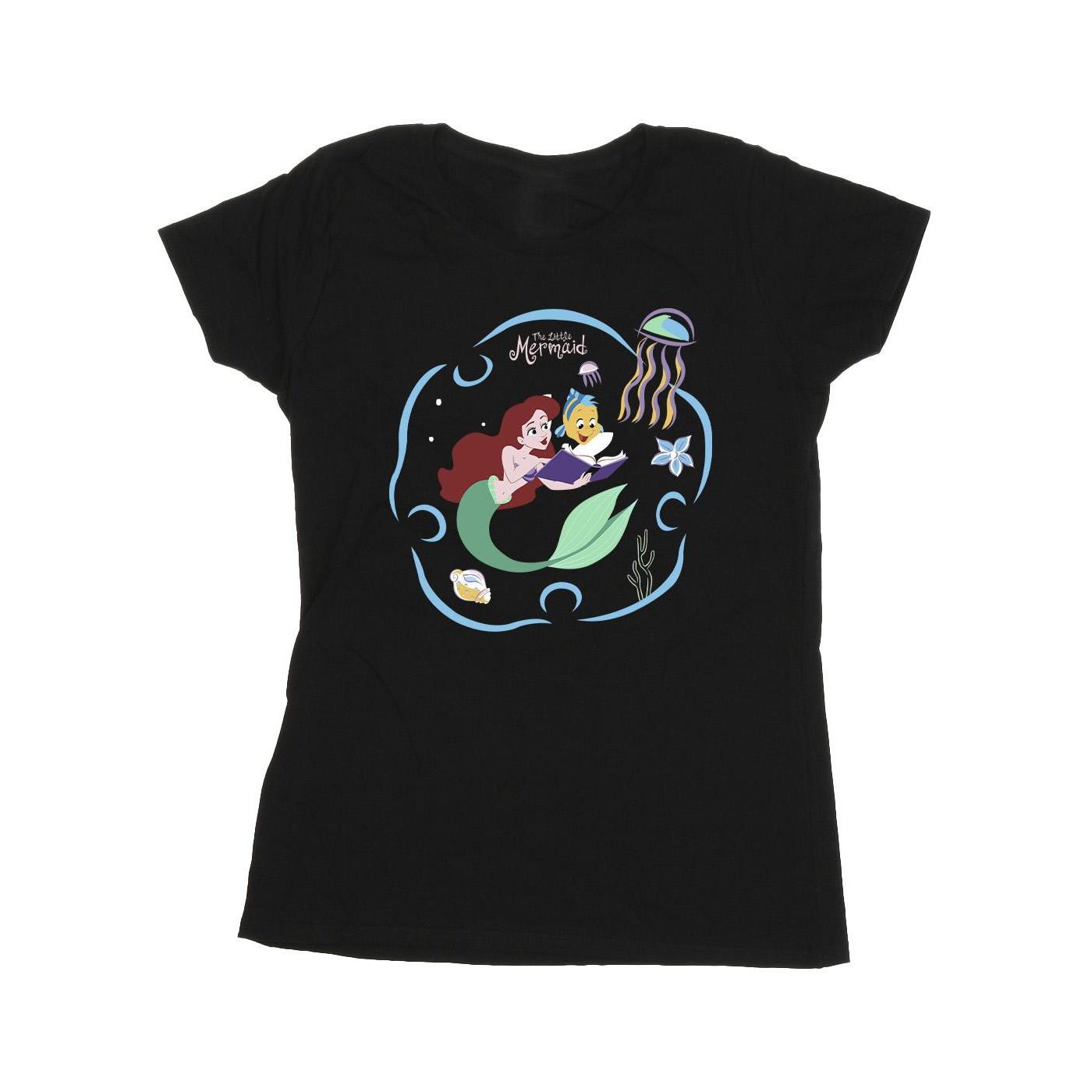 Disney The Little Mermaid Reading A Book T-Shirt