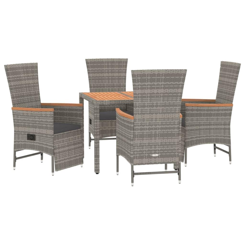 VidaXL Garten essgruppe poly-rattan