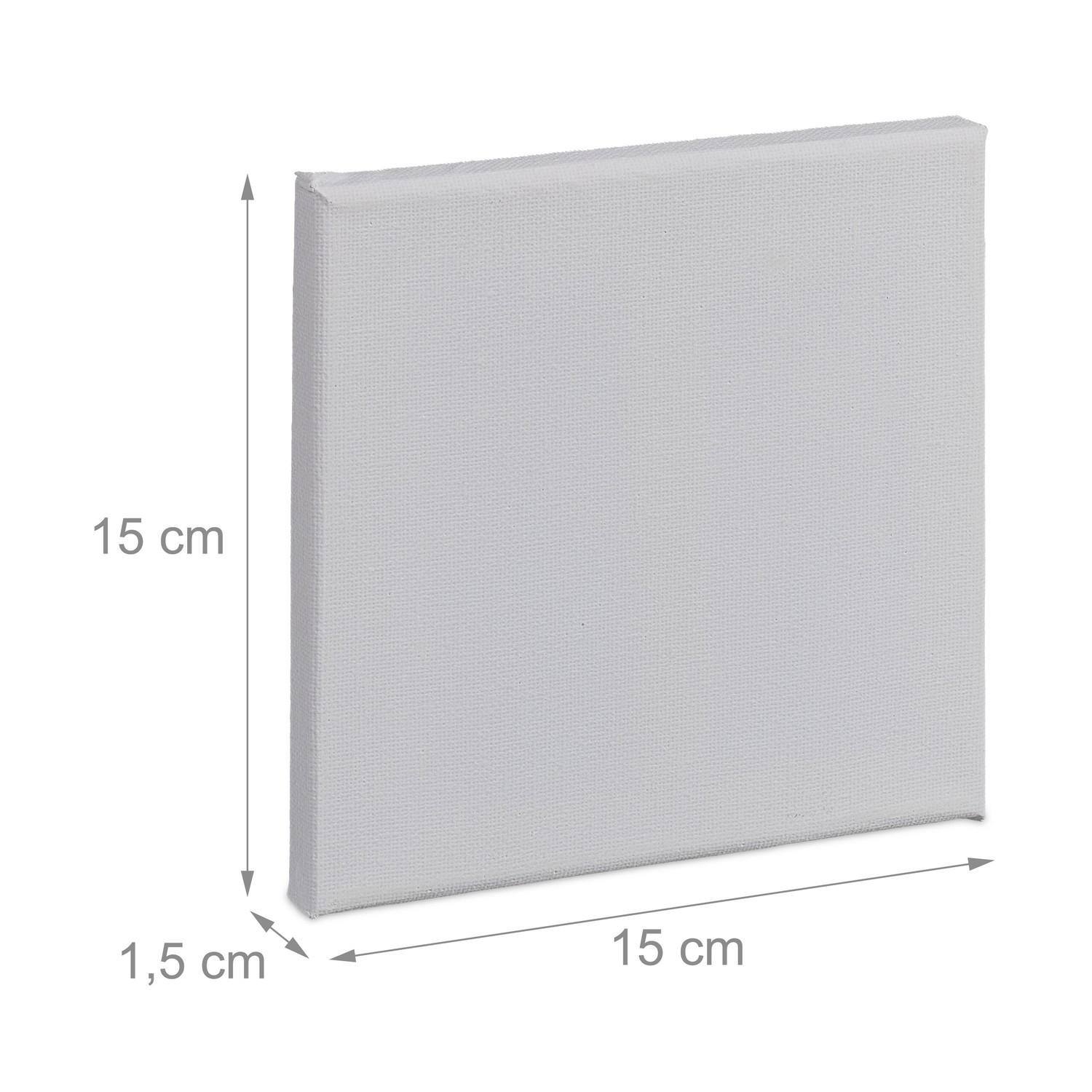 B2X Quadratisches 10er-Set aus Leinwand