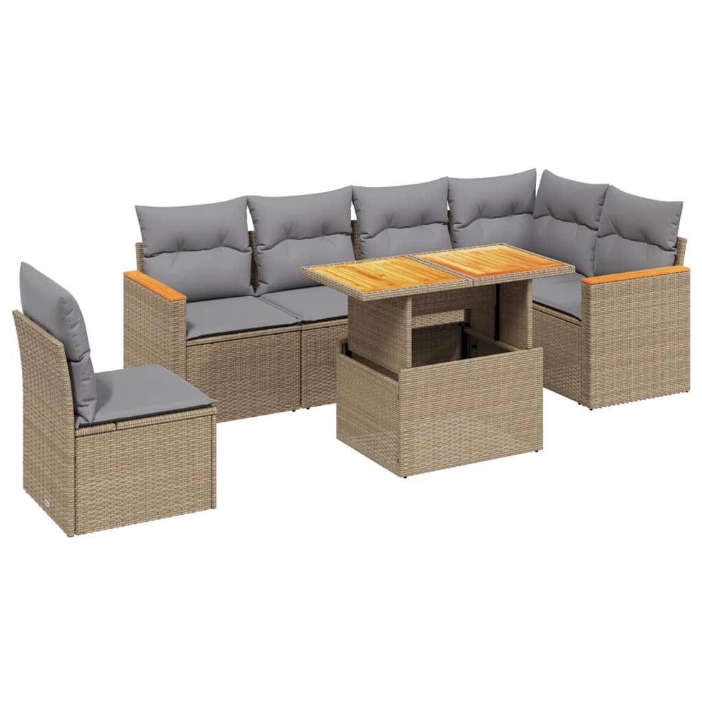 VidaXL Garten sofagarnitur poly-rattan