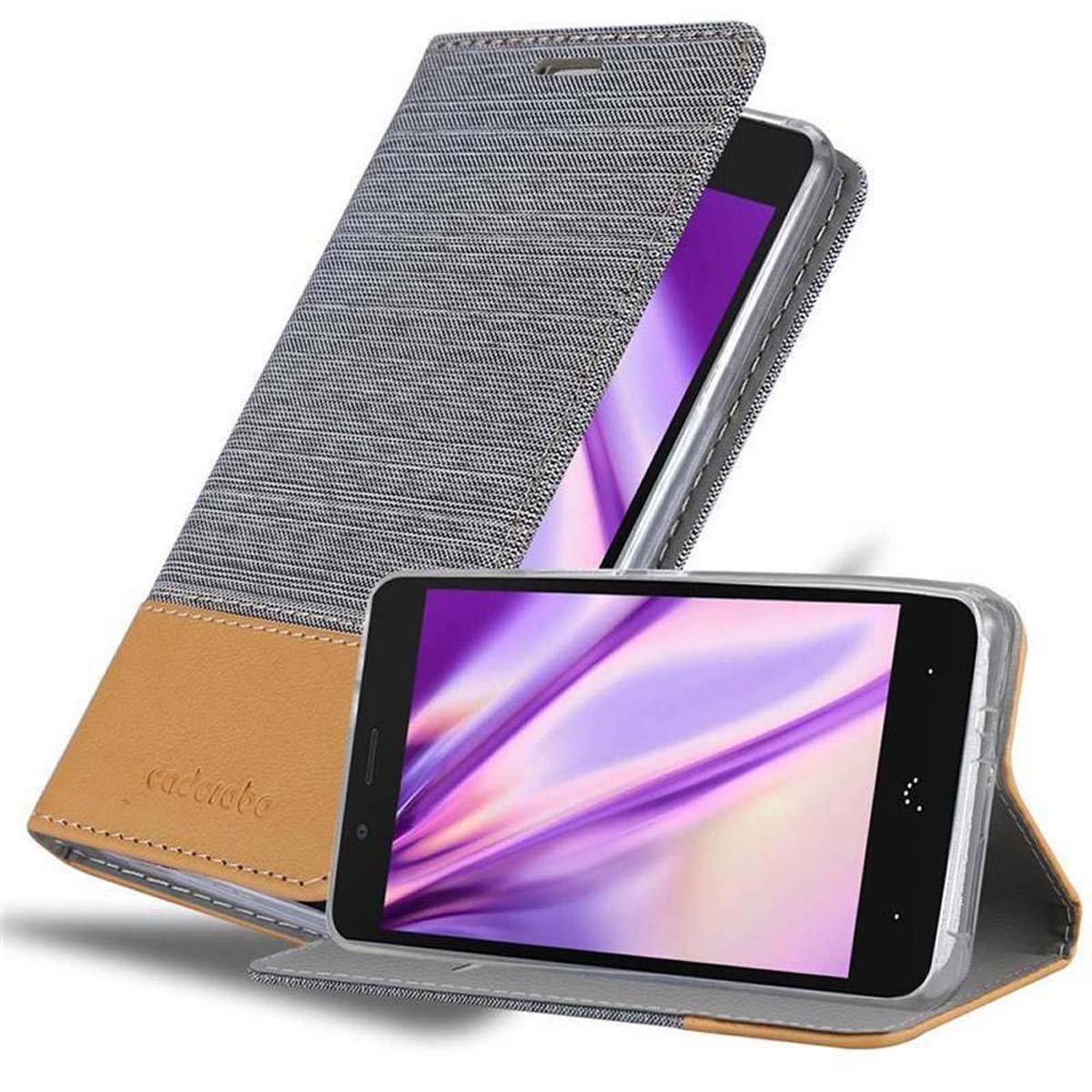 Cadorabo Hülle für BQ Aquaris X5 PLUS Magnetverschluss, Kartenfach