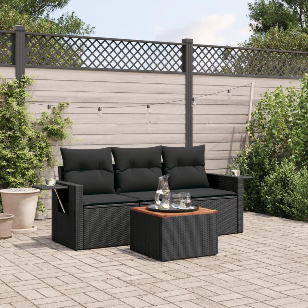VidaXL Garten sofagarnitur poly-rattan