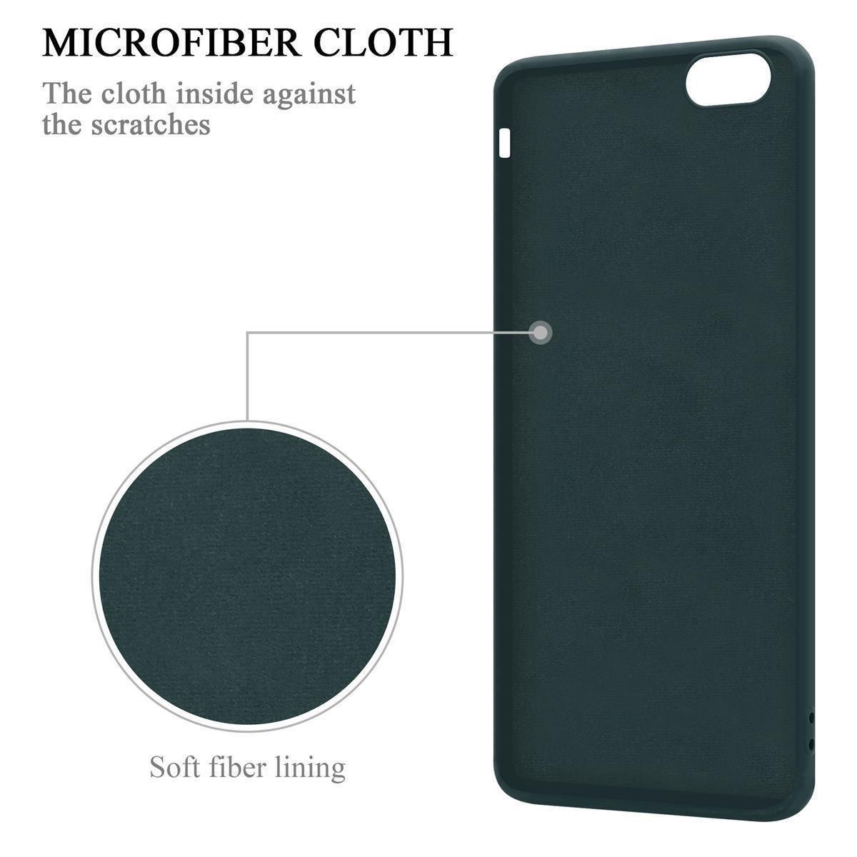Cadorabo Hülle für Apple iPhone 6 6S TPU Silikon mit Ring Liquid
