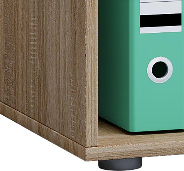 VCM Holz Büro Stand Regal Bücher Ordner Aktenregal Ordnerregal Bücherregal Lona 2f