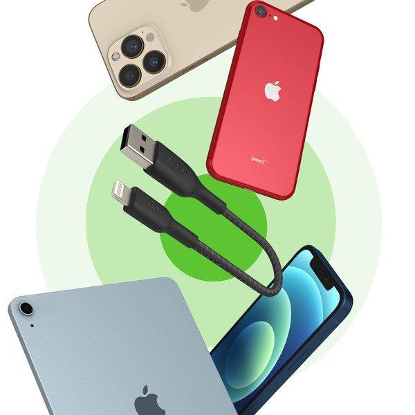 belkin USB /Lightning Nylonkabel Belkin Schwarz