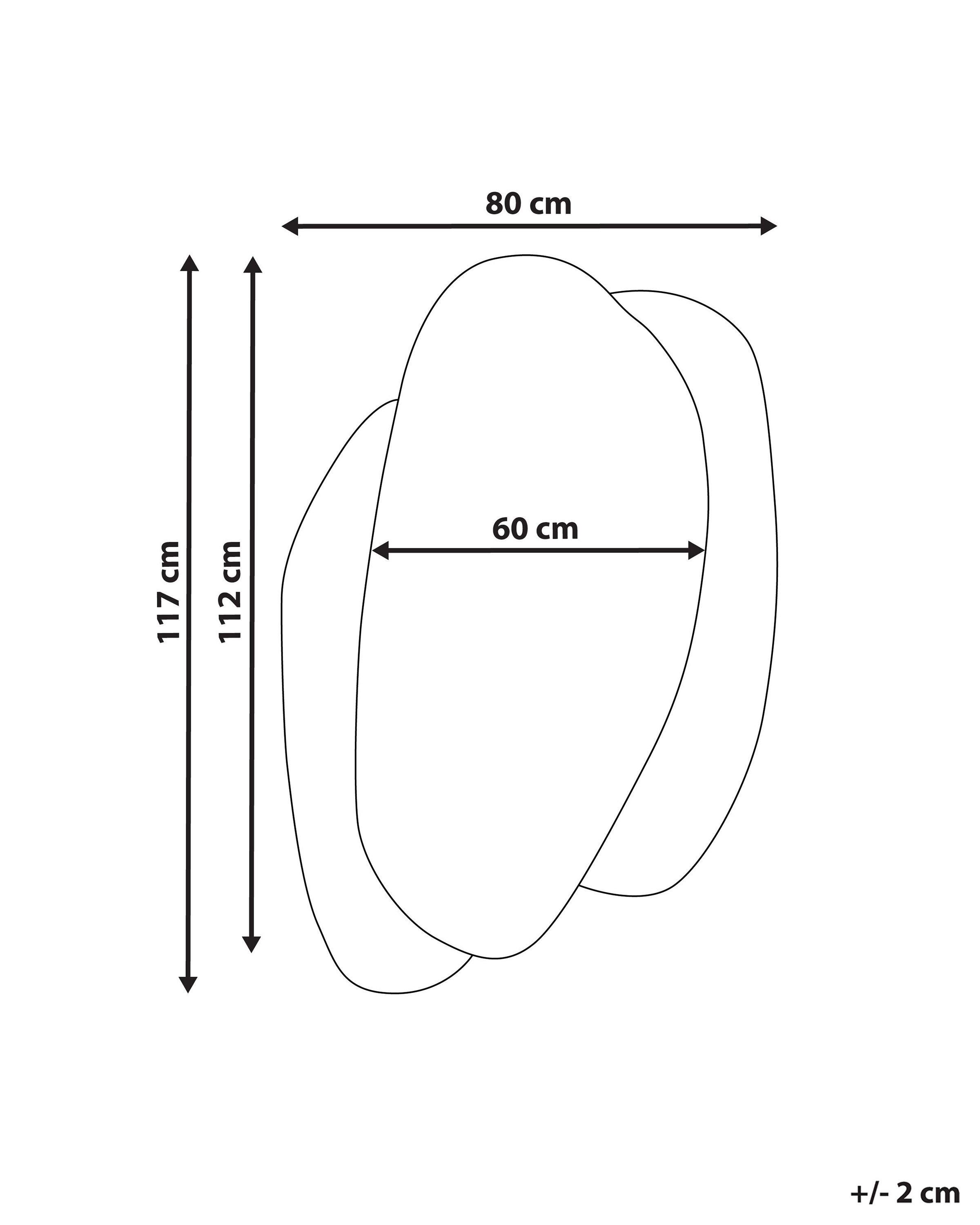 Beliani Wandspiegel aus MDF-Platte Glamourös PANNES