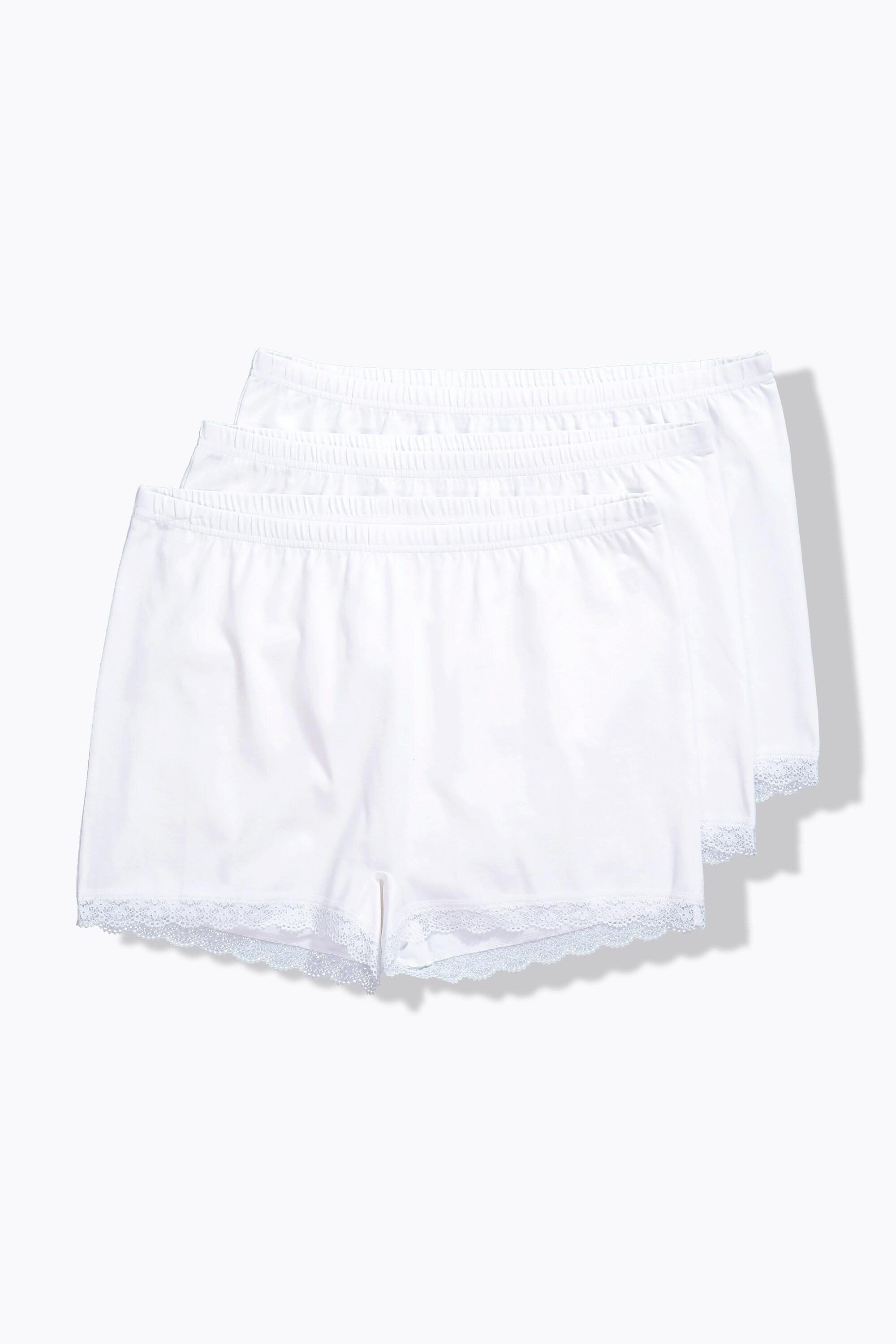 Ulla Popken Pantys, 3er-Pack, Spitzenband