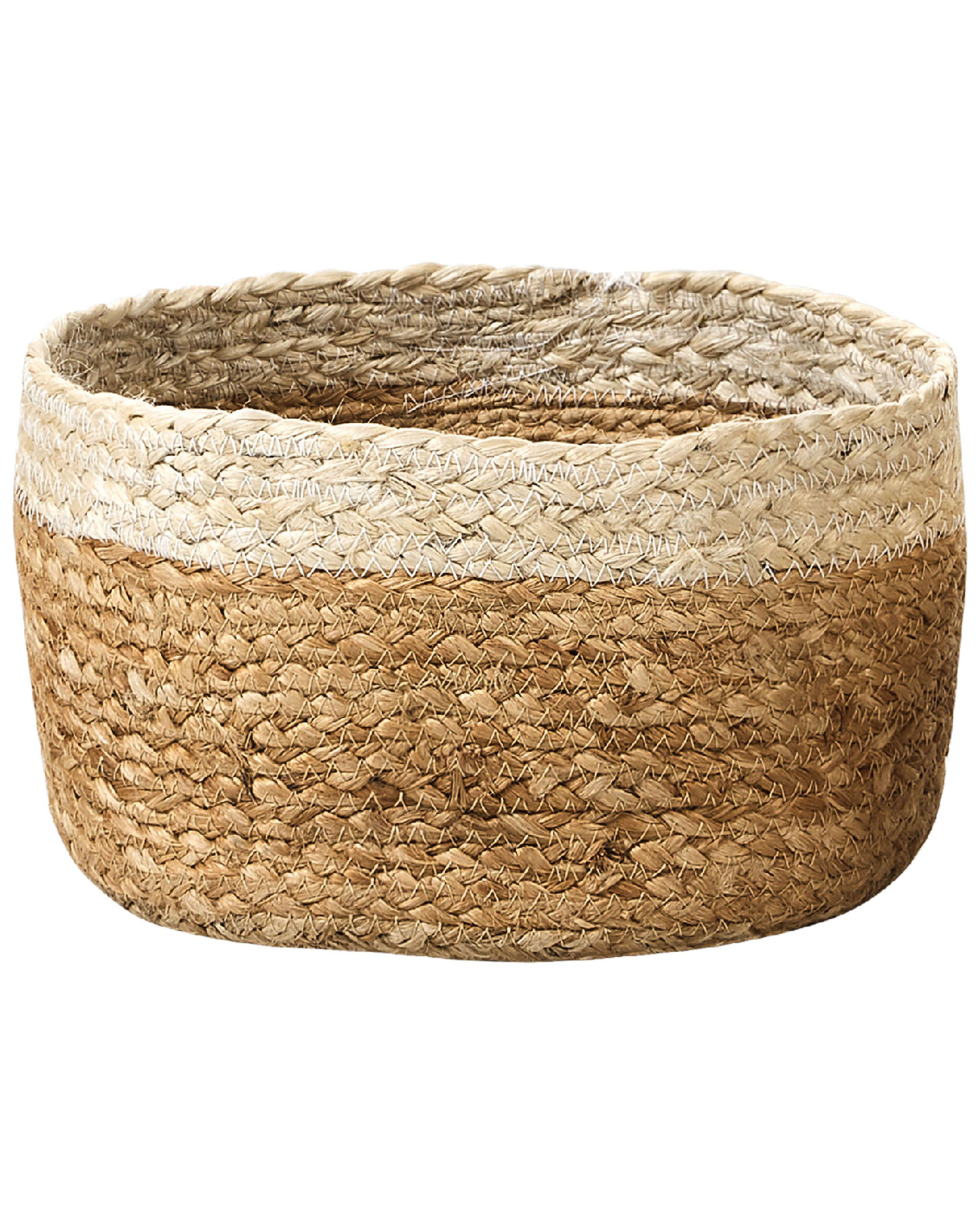 Beliani Aufbewahrungskorb 3er Set aus Jute Boho TAJORI