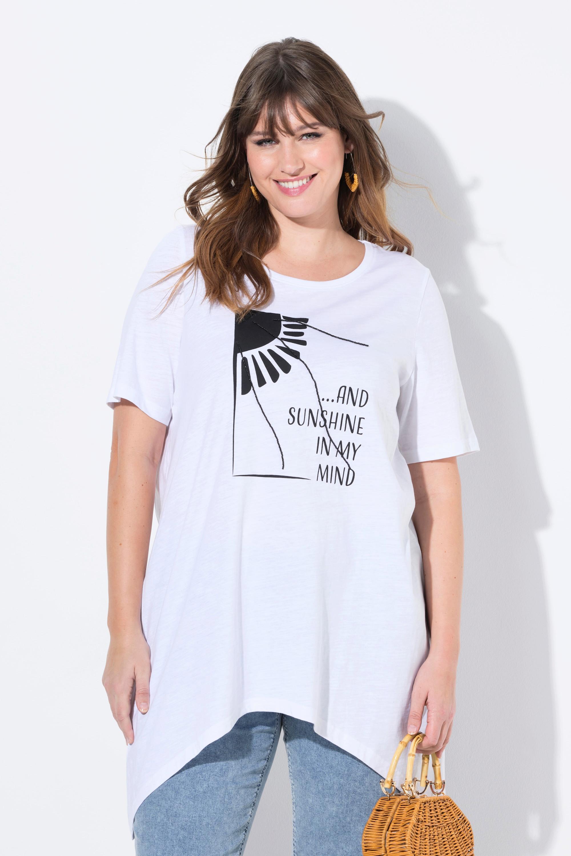 Ulla Popken Sonnen Rundhals Halbarm T-Shirt