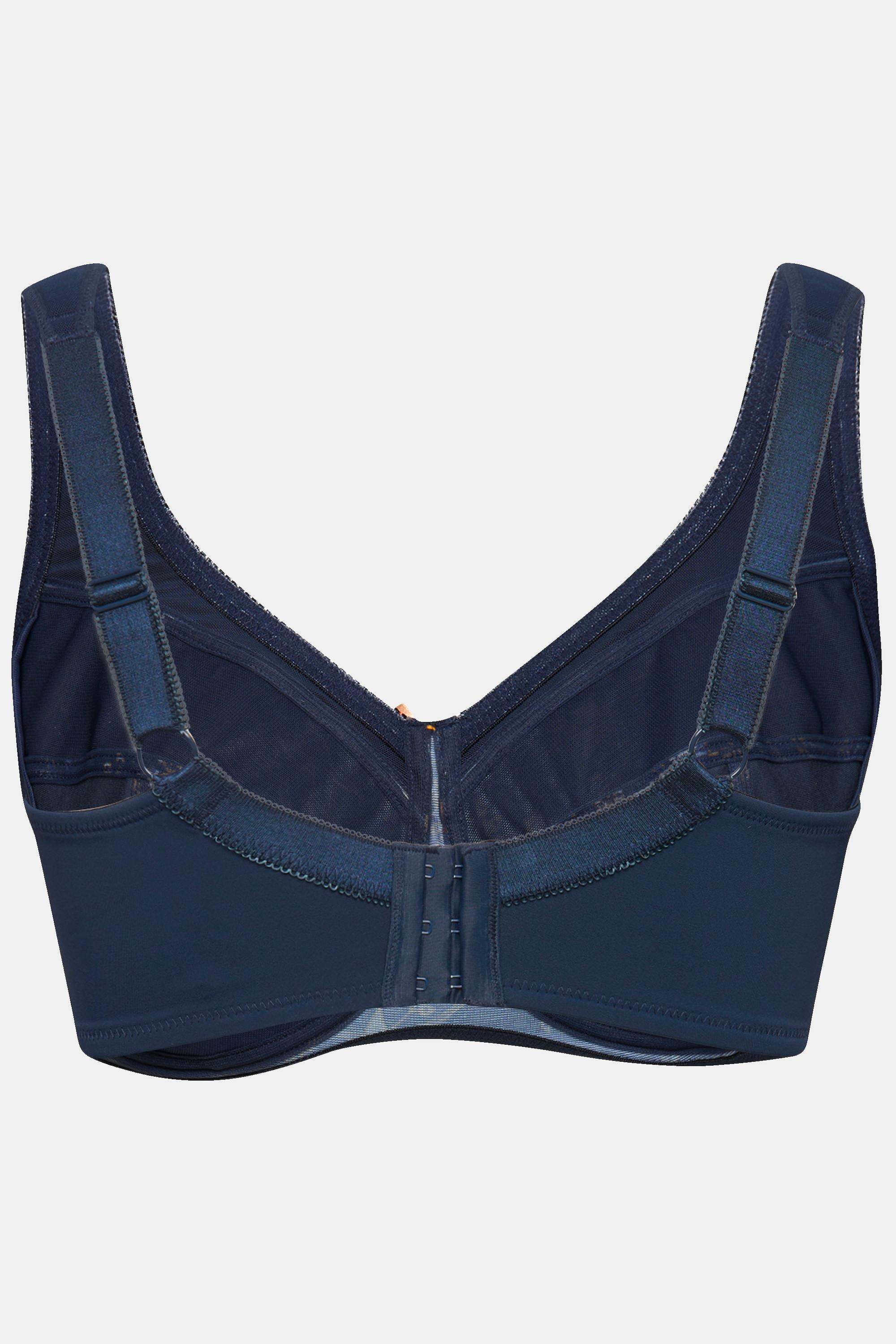 Ulla Popken Bügel-BH, Paisleymuster, Cup C - F