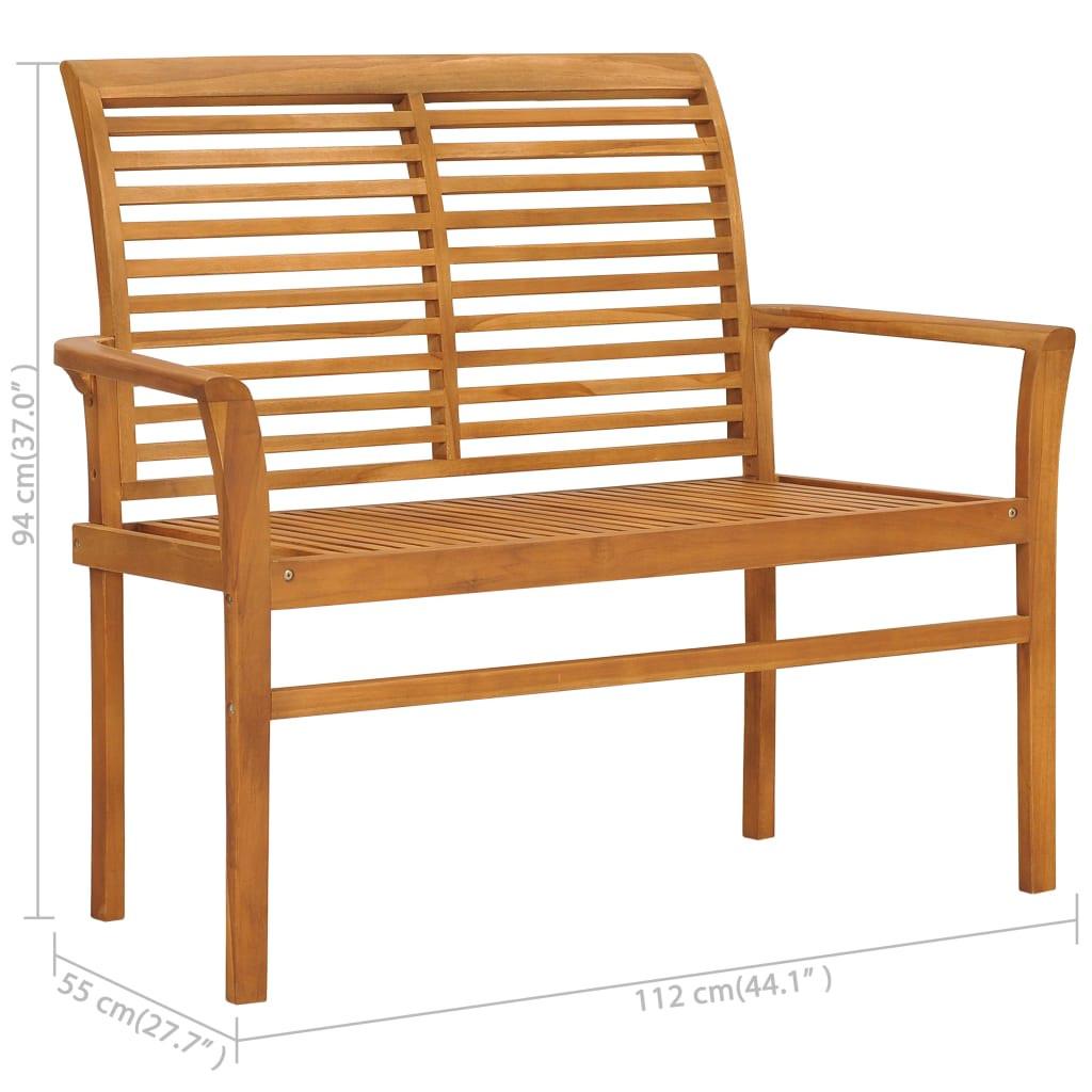 VidaXL Gartenbank teak