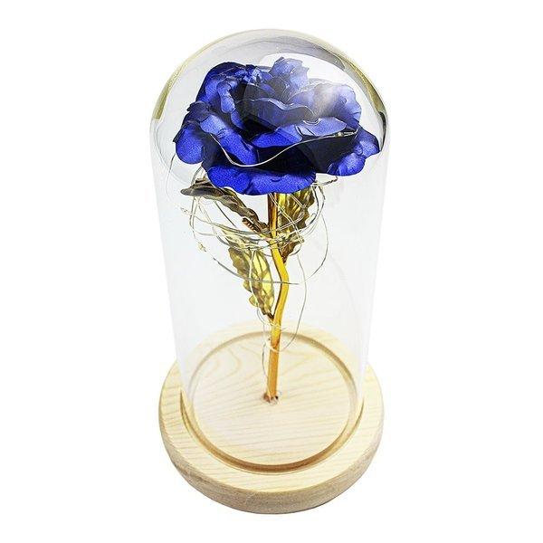 eStore Infinity Rose mit Lichterketten - Blau