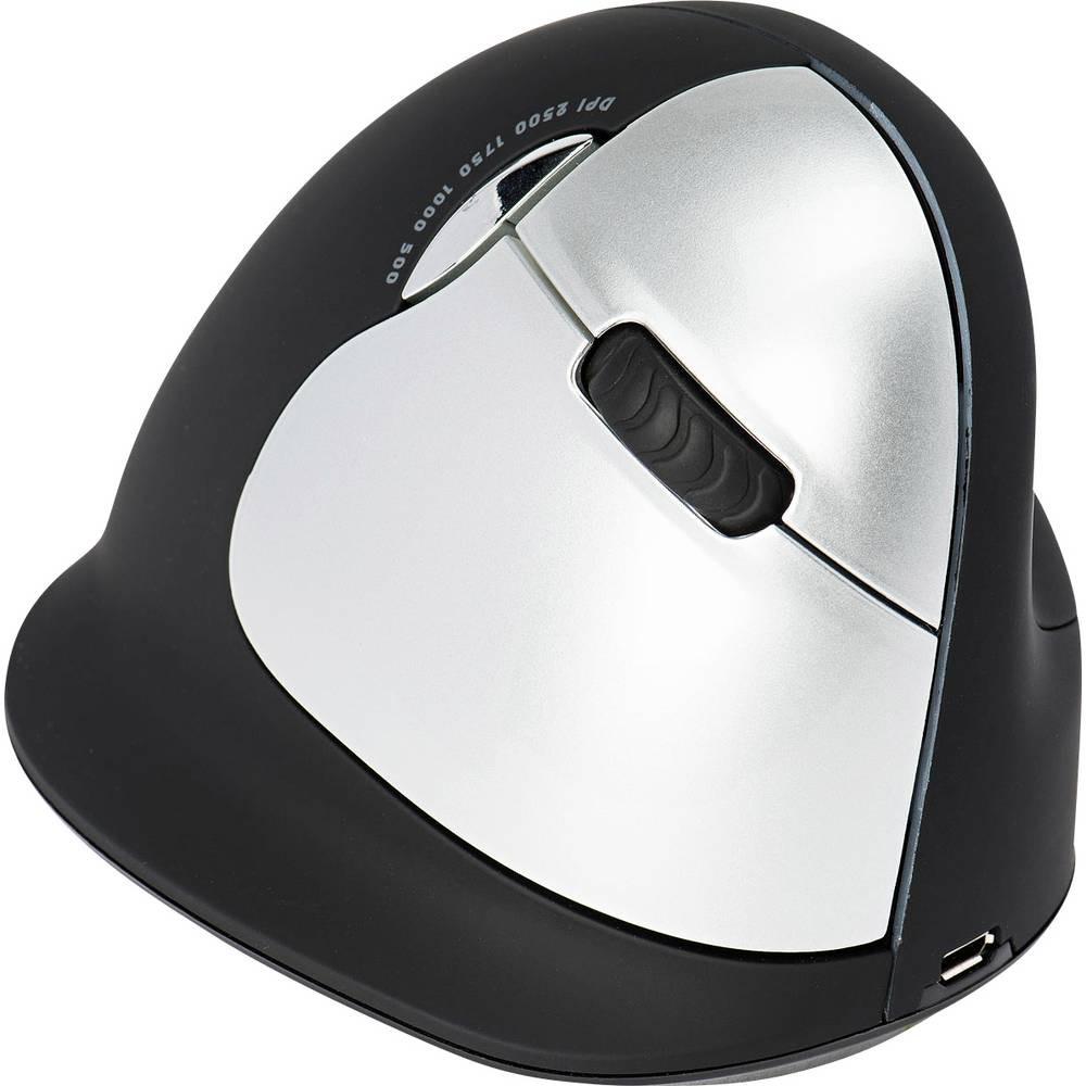 R-GO Tools HE Ergonomische Maus, Gross (Handlänge über 185mm), rechtshändig, drahtlos