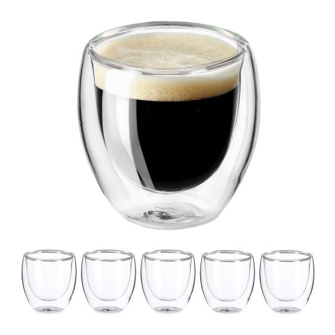 B2X Doppelwandige Espressogläser im 6er-Pack