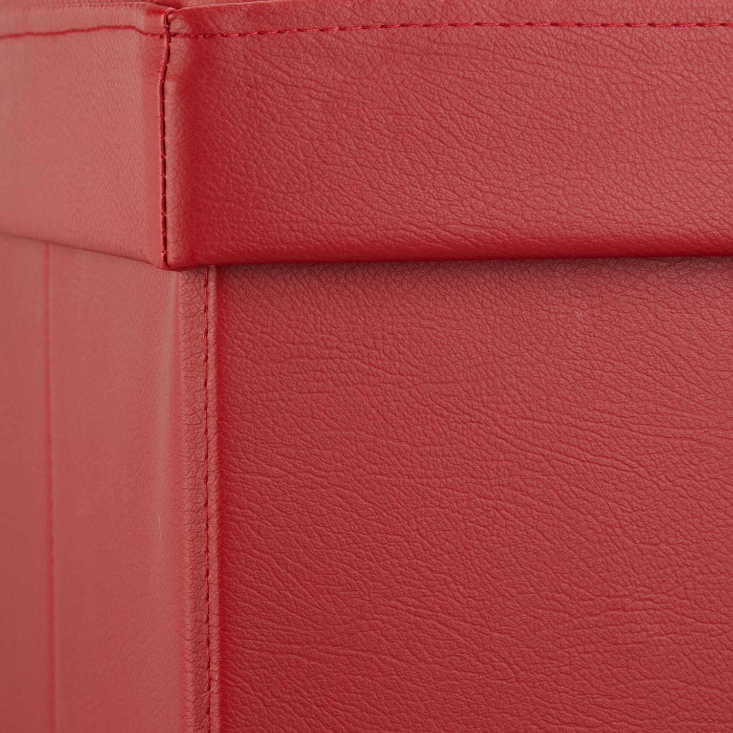 B2X Klappbare Aufbewahrungsbank aus Kunstleder