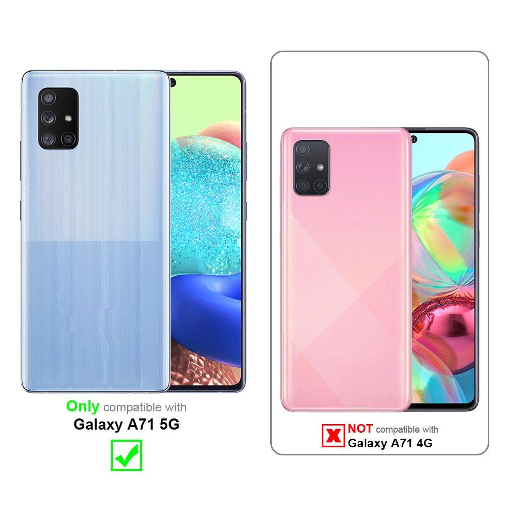 Cadorabo Hülle für Samsung Galaxy A71 5G Fokus Ring TPU Silikon