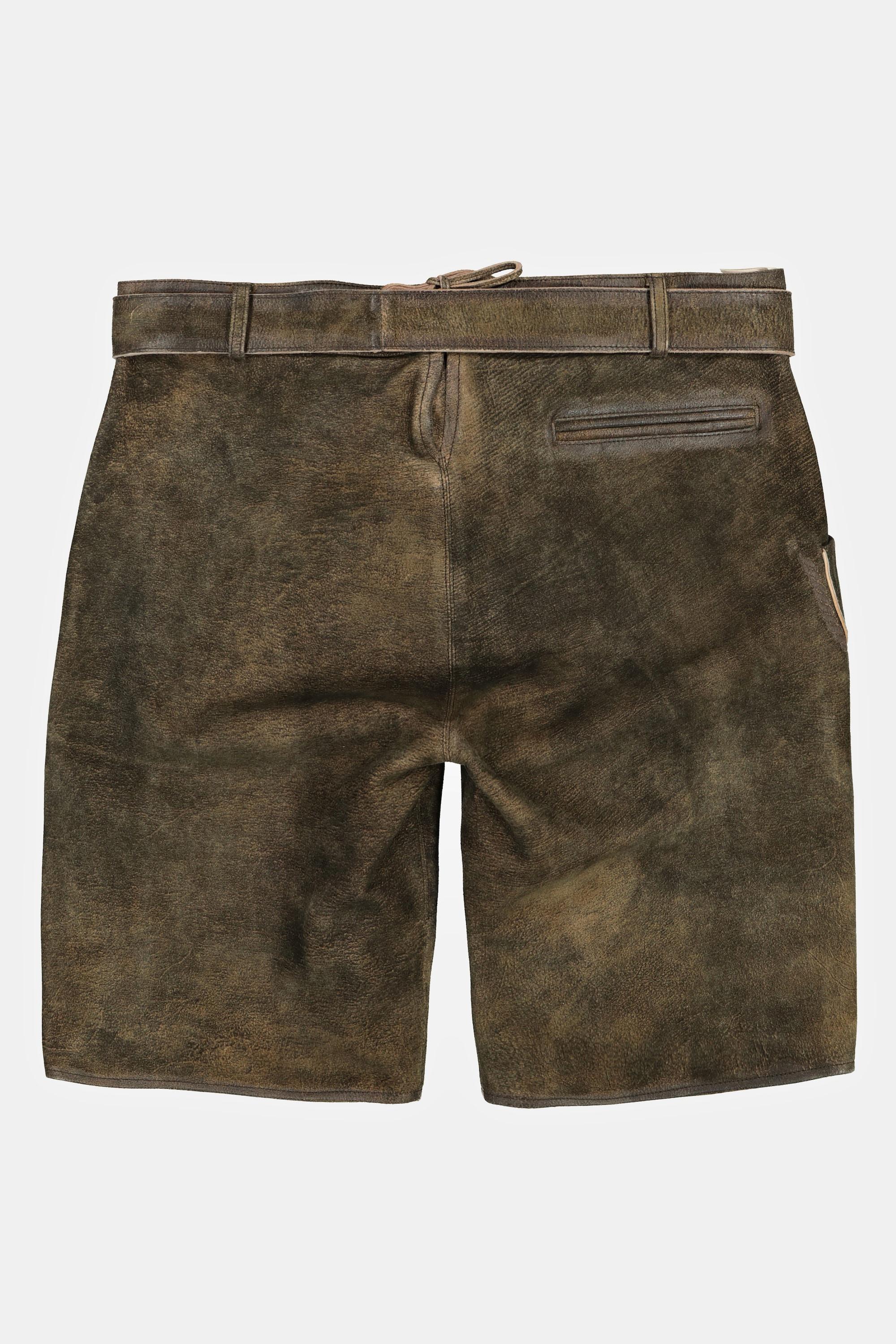 JP1880 Trachtenhose Traditionelle Ziegenleder Shorts mit Stickereien
