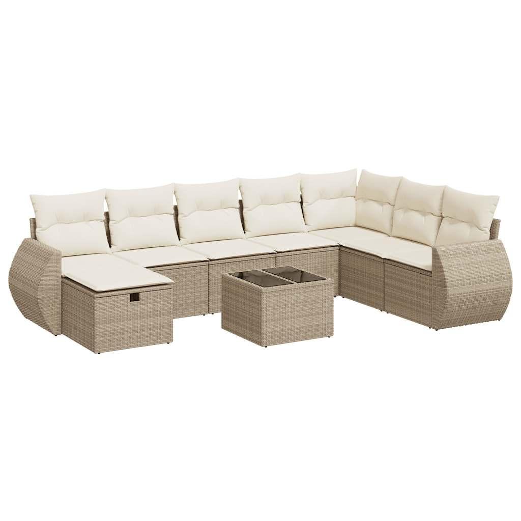 VidaXL Gartensofa set poly-rattan
