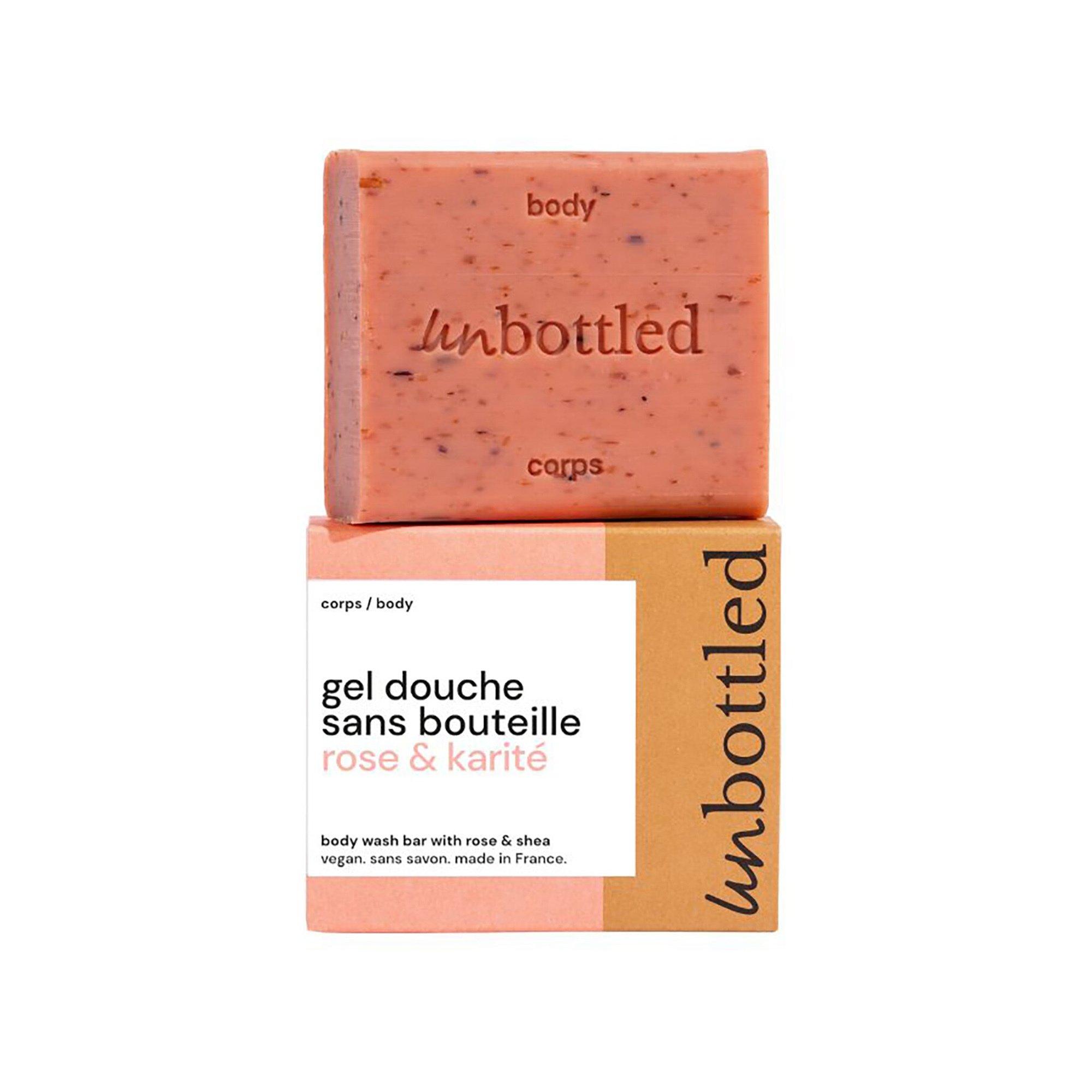 UNBOTTLED Duschgel ohne Flasche Rose & Karité - pH-neutrale Seife