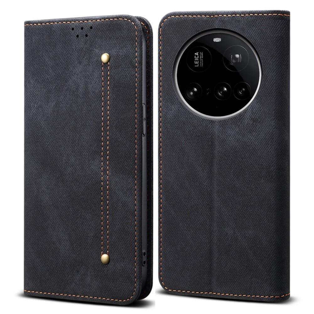 Cover-Discount Xiaomi 15 Ultra - Flip Case in Jeans Stoff Optik