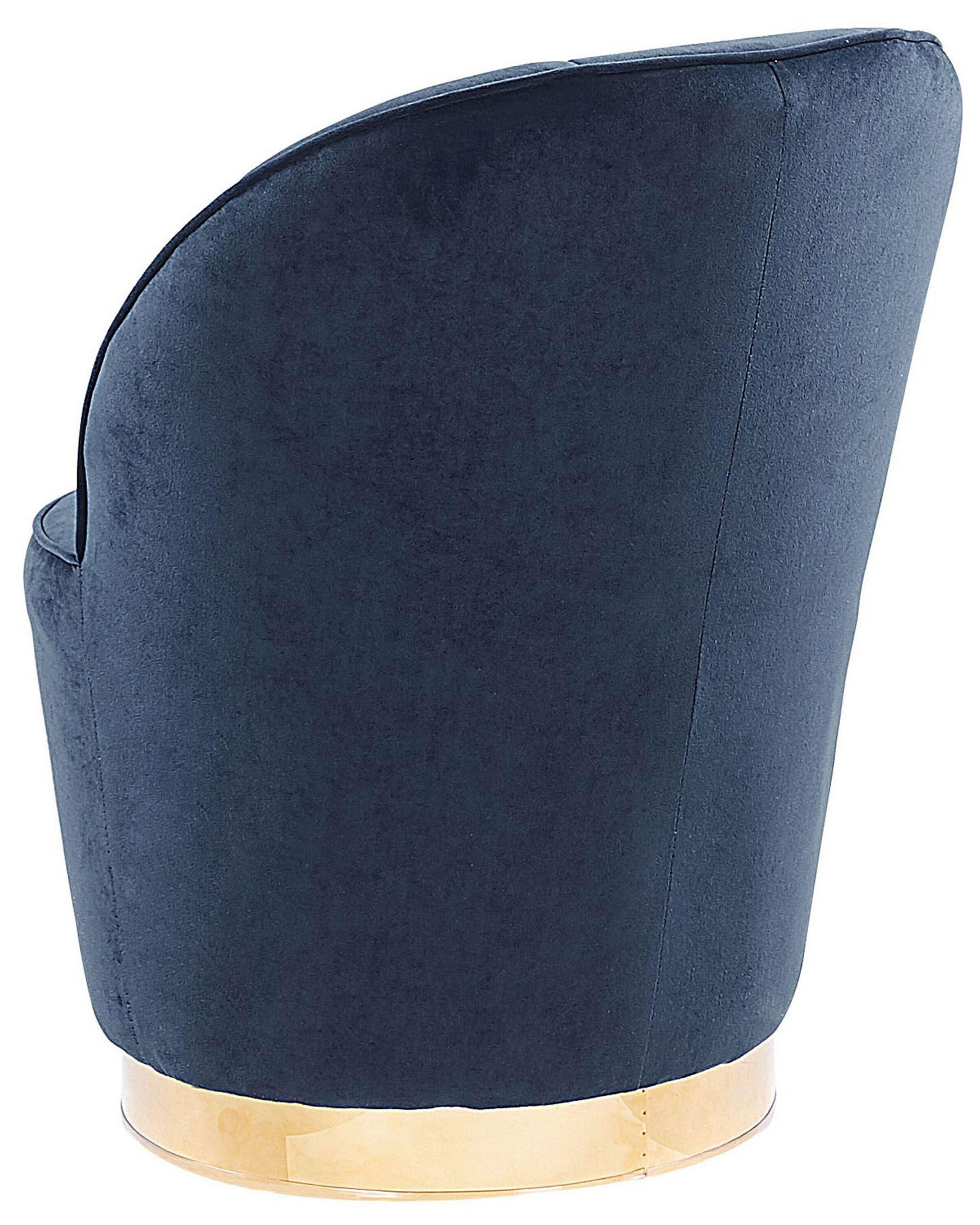 Beliani Sessel aus Samtstoff Glamourös ALBY