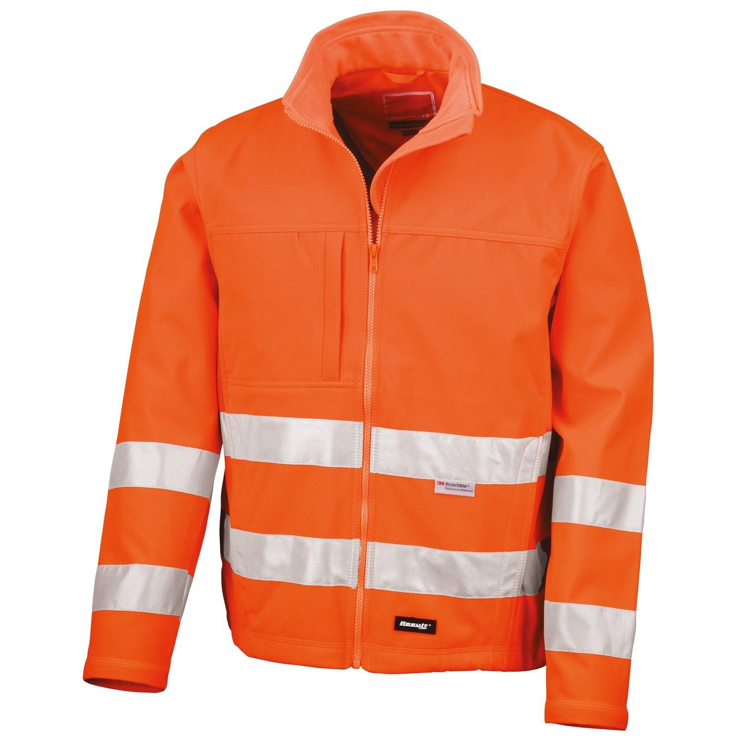 Result Core Hi Vis Winter Softshell Jacke, Wasser und Wind abweisend (2 StückPackung)
