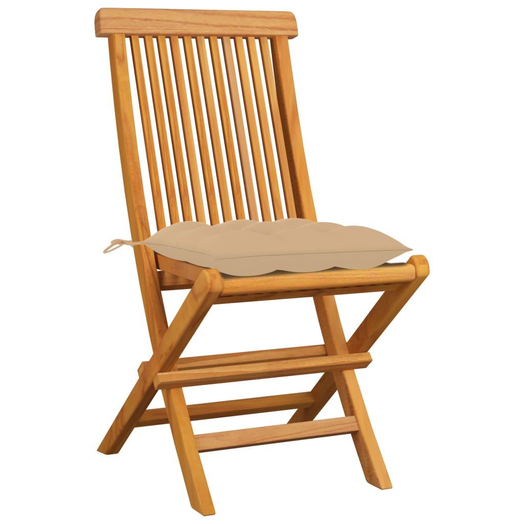 VidaXL Gartenstuhl teak