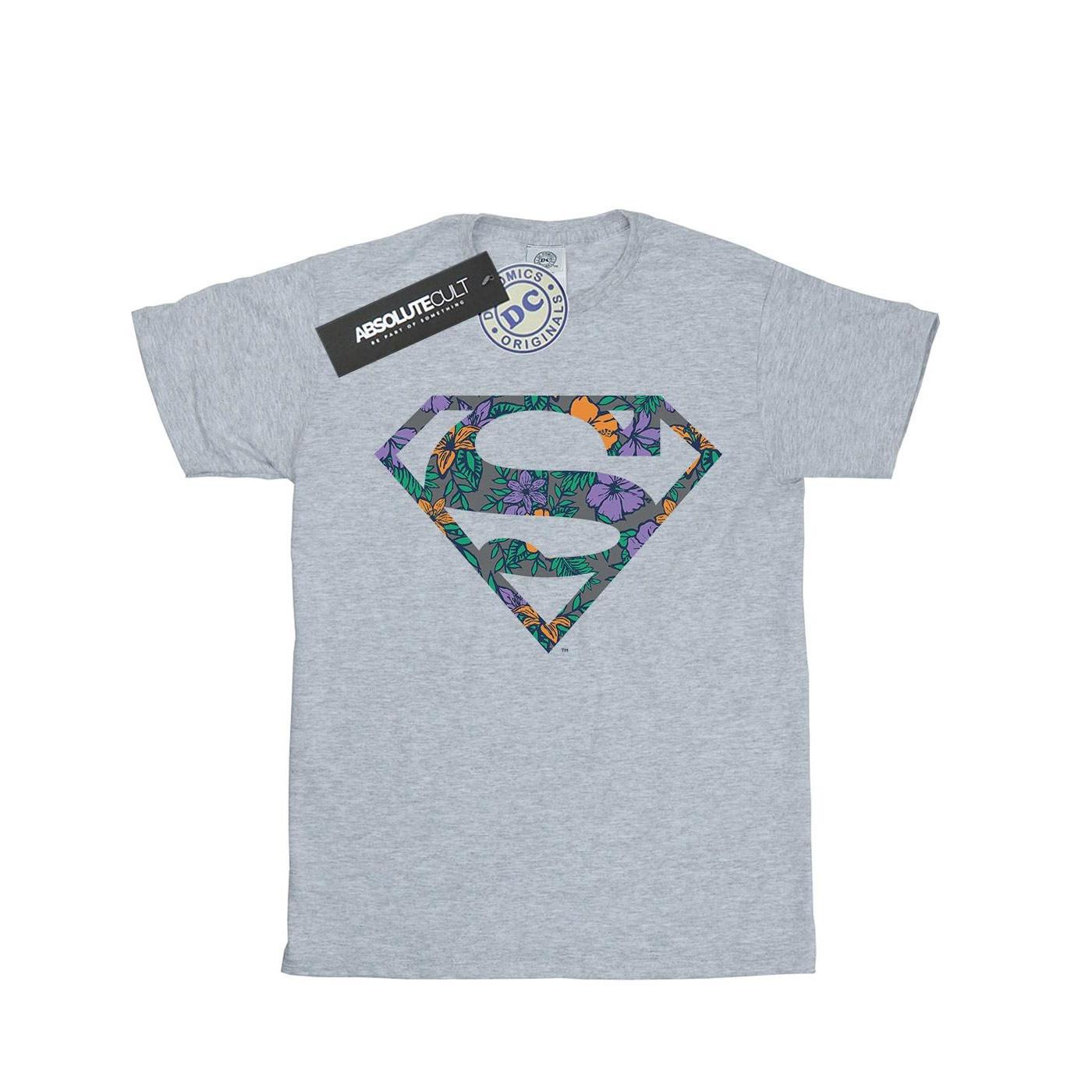 DC COMICS Superman Floral Logo T-Shirt