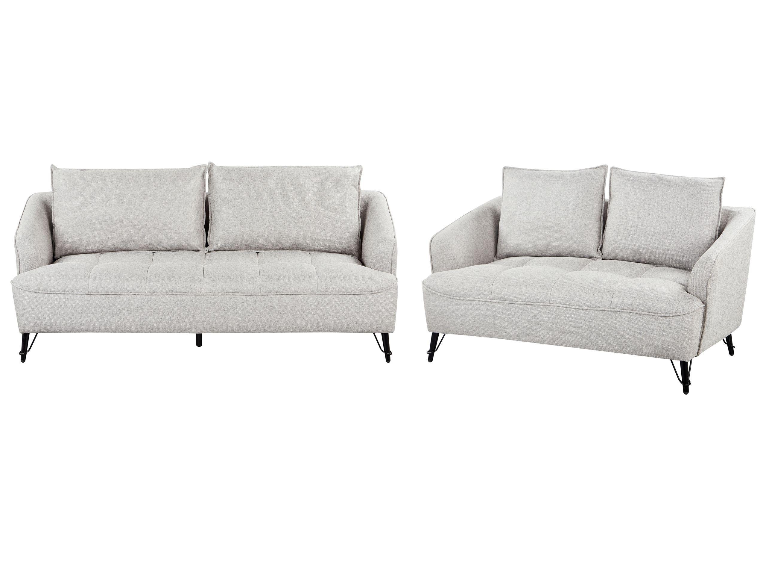Beliani Wohnzimmer Set aus Polyester Modern HOBRO
