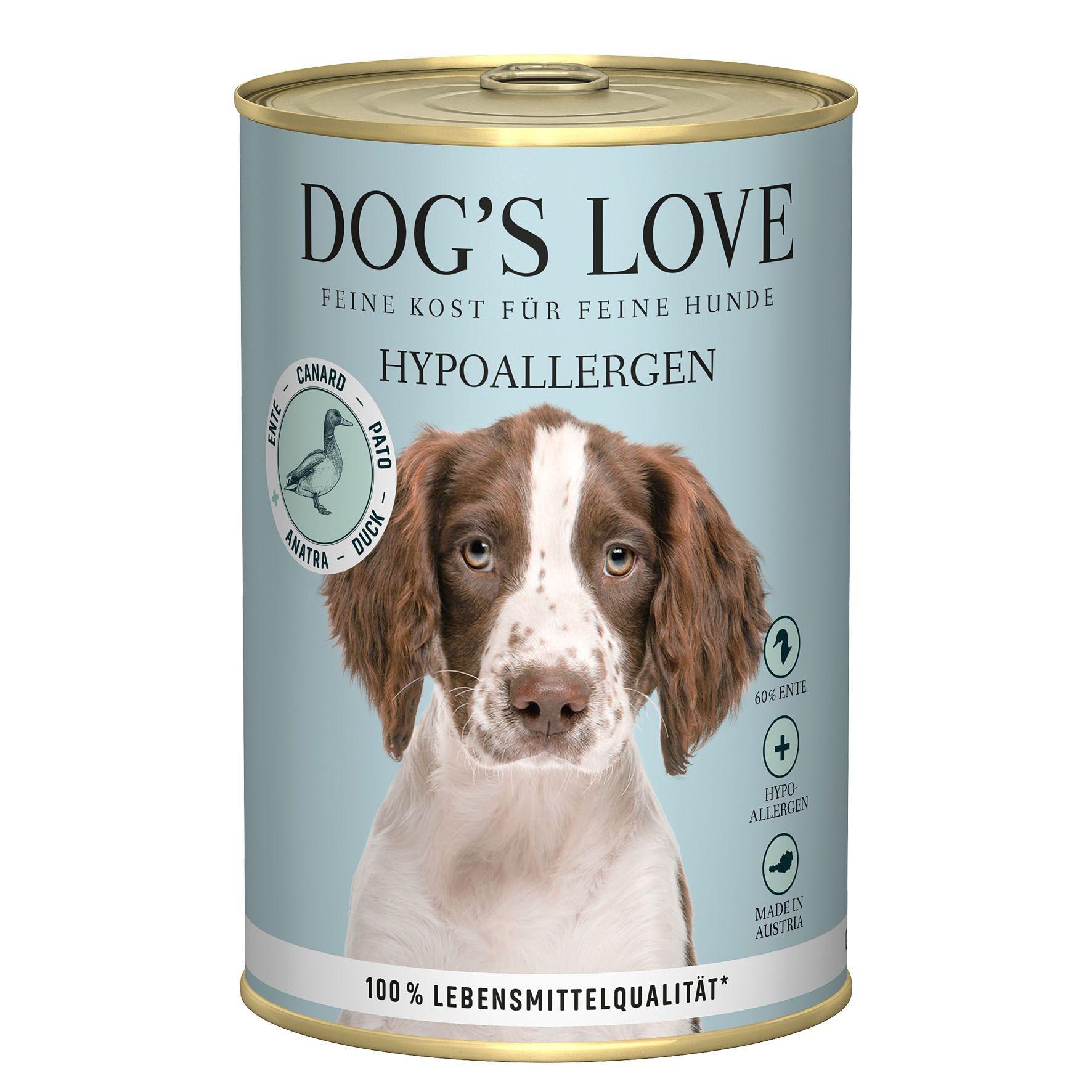 Dog's Love Hypoallergen Ente Topinambur und Karotte - Multipack