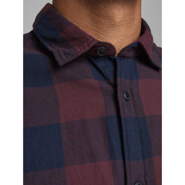 JACK & JONES JJEGINGHAM Twill Kariertes Langarmhemd Slim Fit