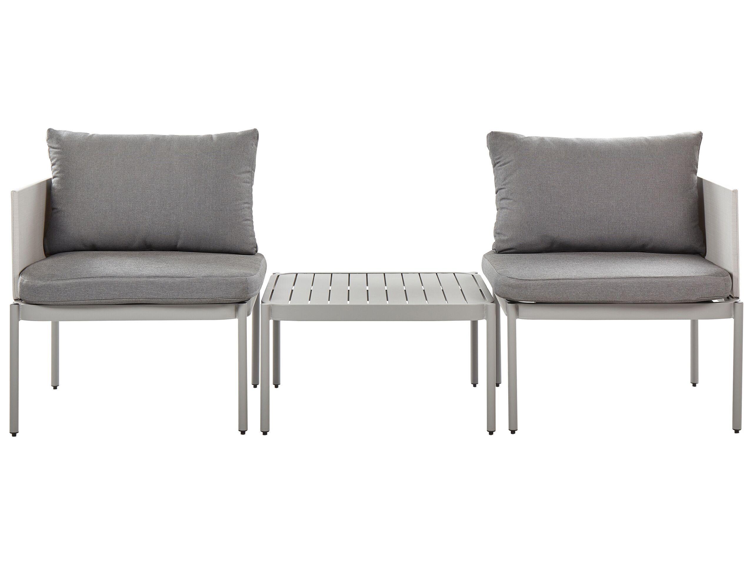 Beliani Lounge Set aus Aluminium Modern TERRACINA