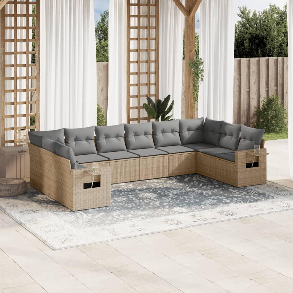 VidaXL Garten sofagarnitur poly-rattan