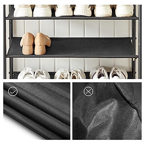 Pricenet Vielseitiges Schuhregal mit Spanplattenplatte und 4 Ablagen